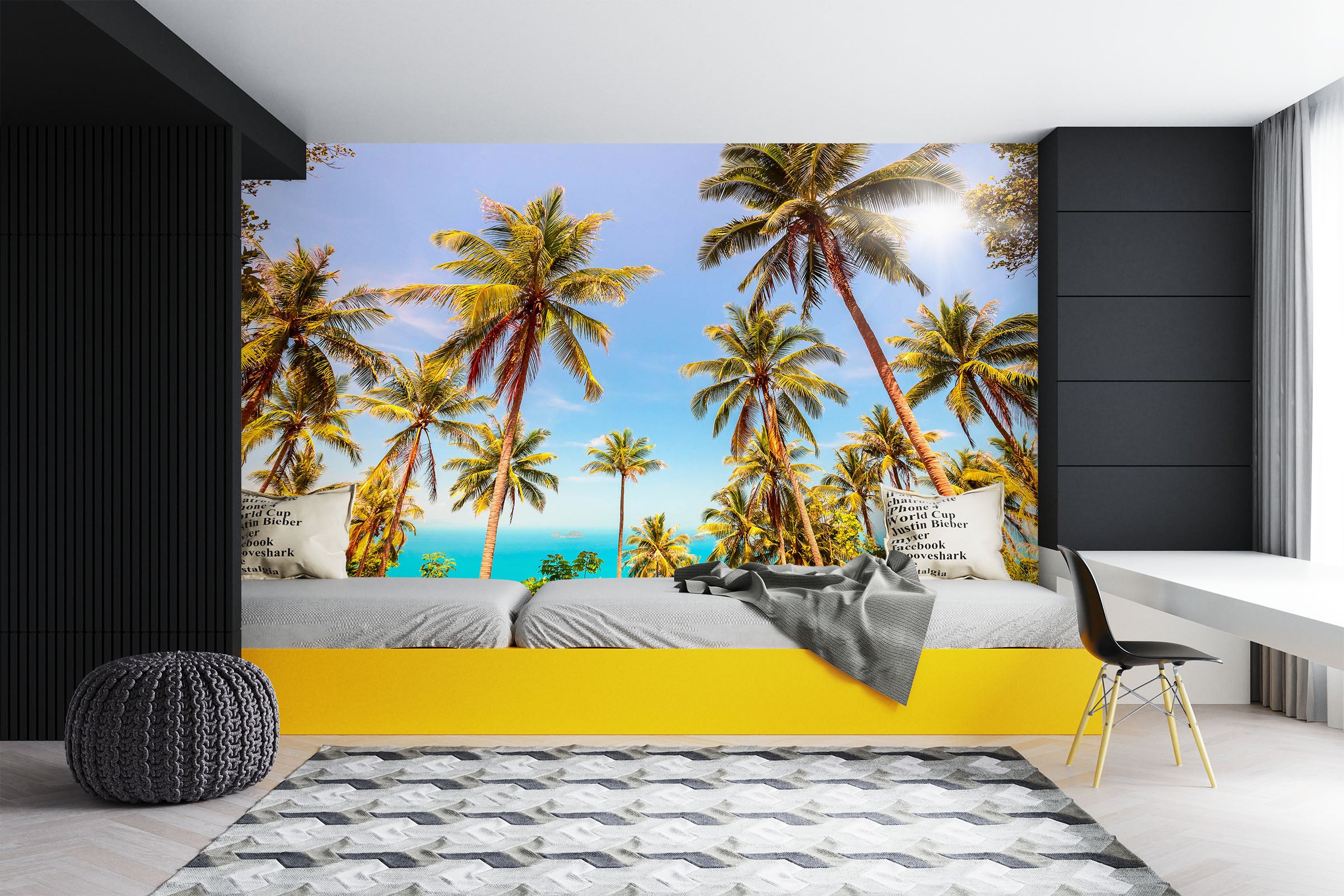 3D Coconut Tree 57095 Wall Murals