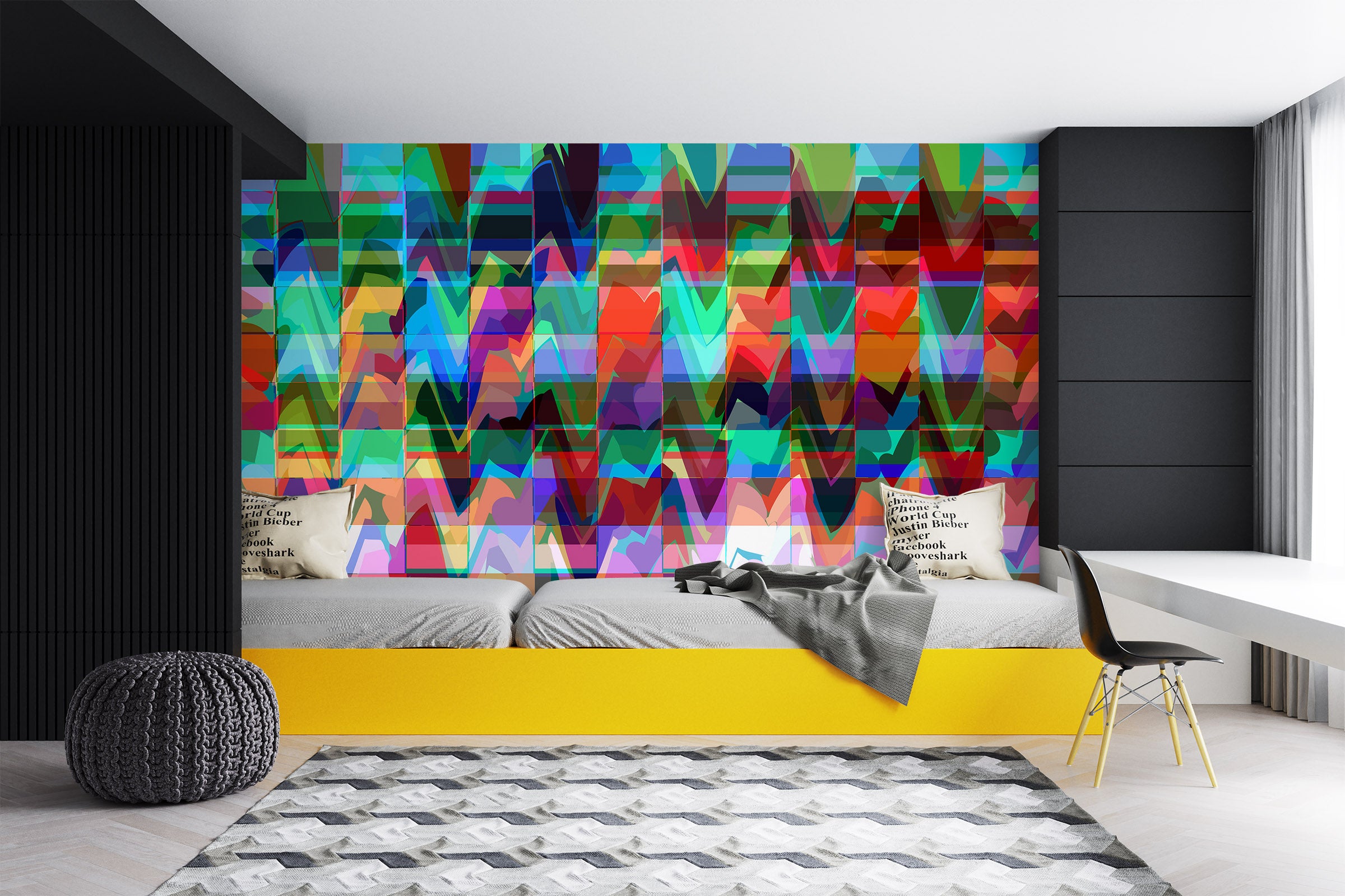 3D Color Waves 71085 Shandra Smith Wall Mural Wall Murals