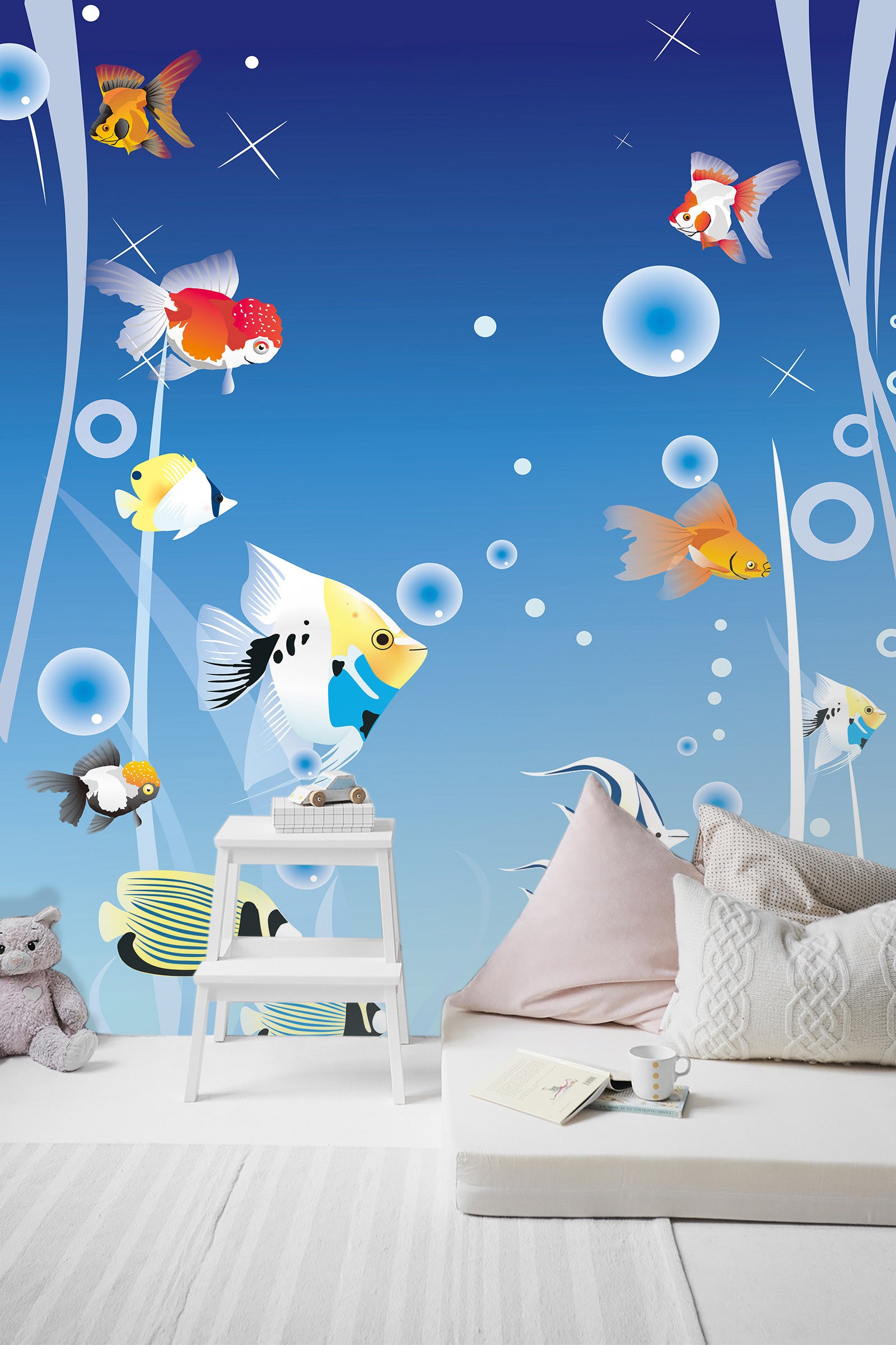 3D Color Fish1 738 Wall Murals