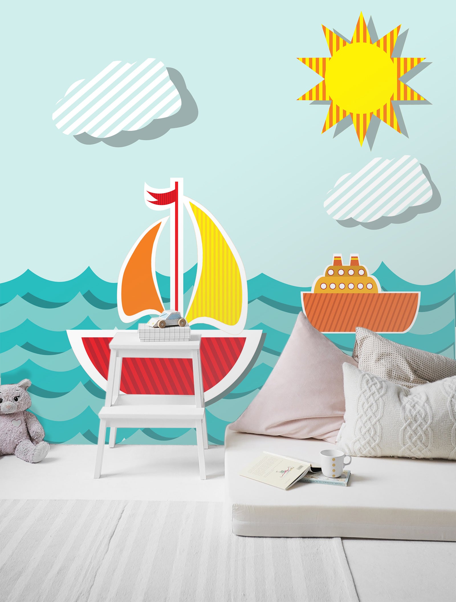 3D Painting Ship 1651 Wall Murals
