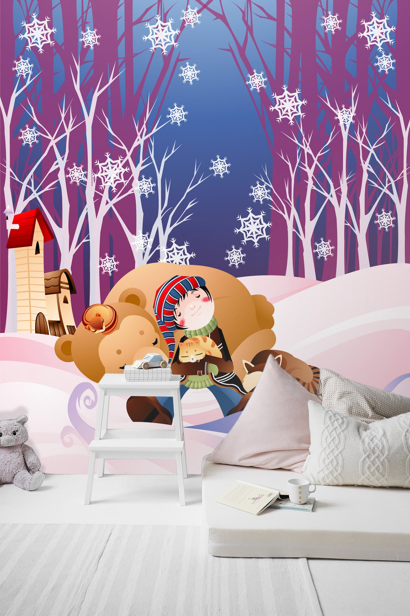 3D Snow Panda 1737 Wall Murals
