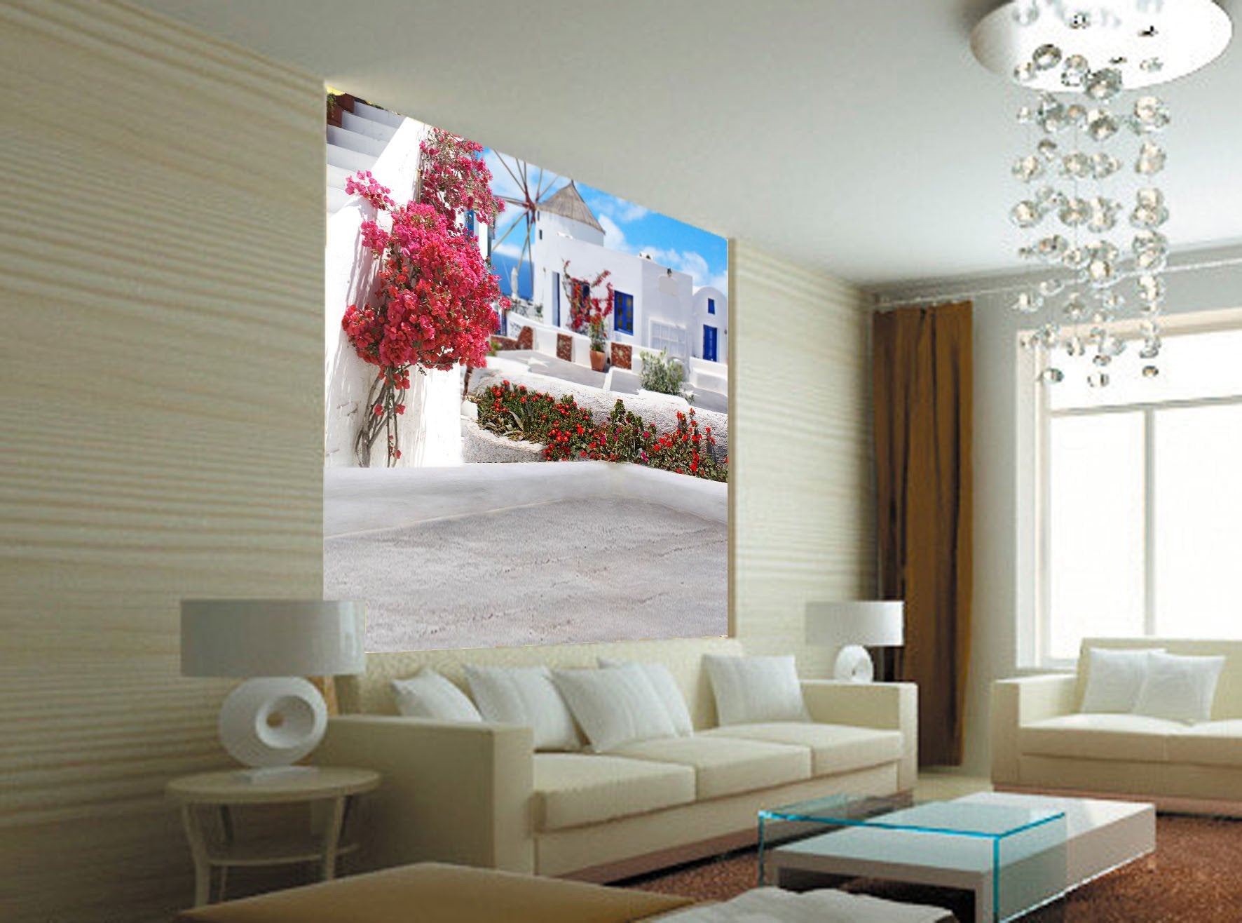 Town Blooming Flowers Wallpaper AJ Wallpaper