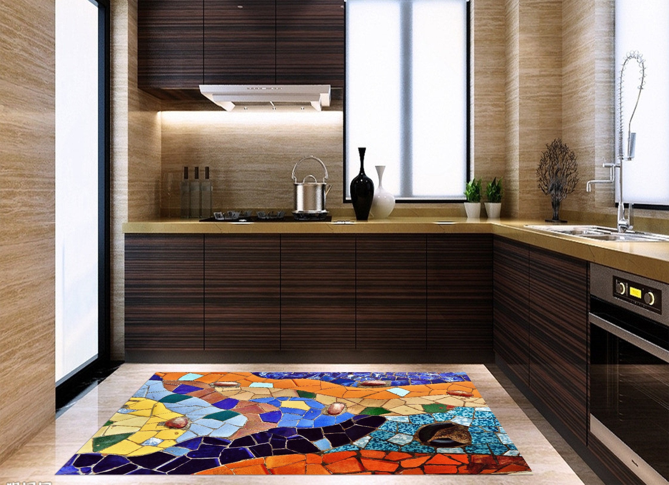 3D Stone Slices Pattern 694 Kitchen Mat Floor Mural Wallpaper AJ Wallpaper