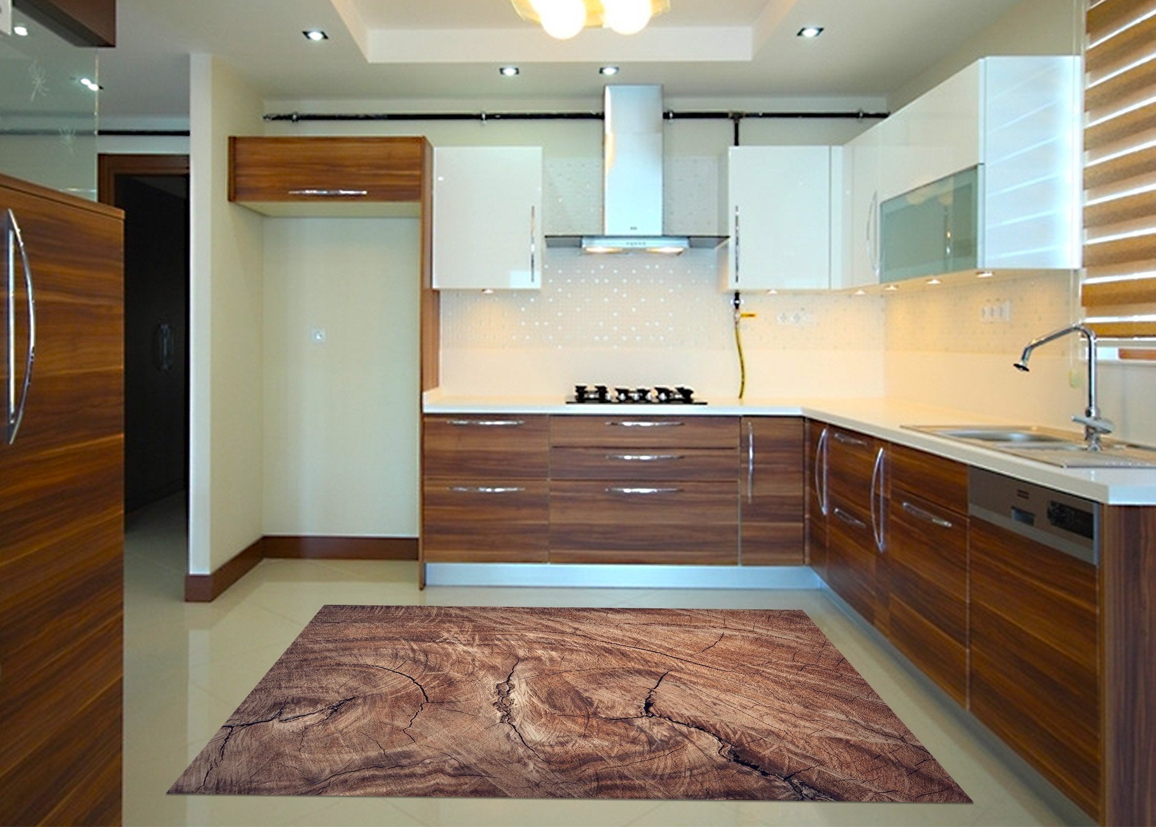3D Wood Cracks 566 Kitchen Mat Floor Mural Wallpaper AJ Wallpaper