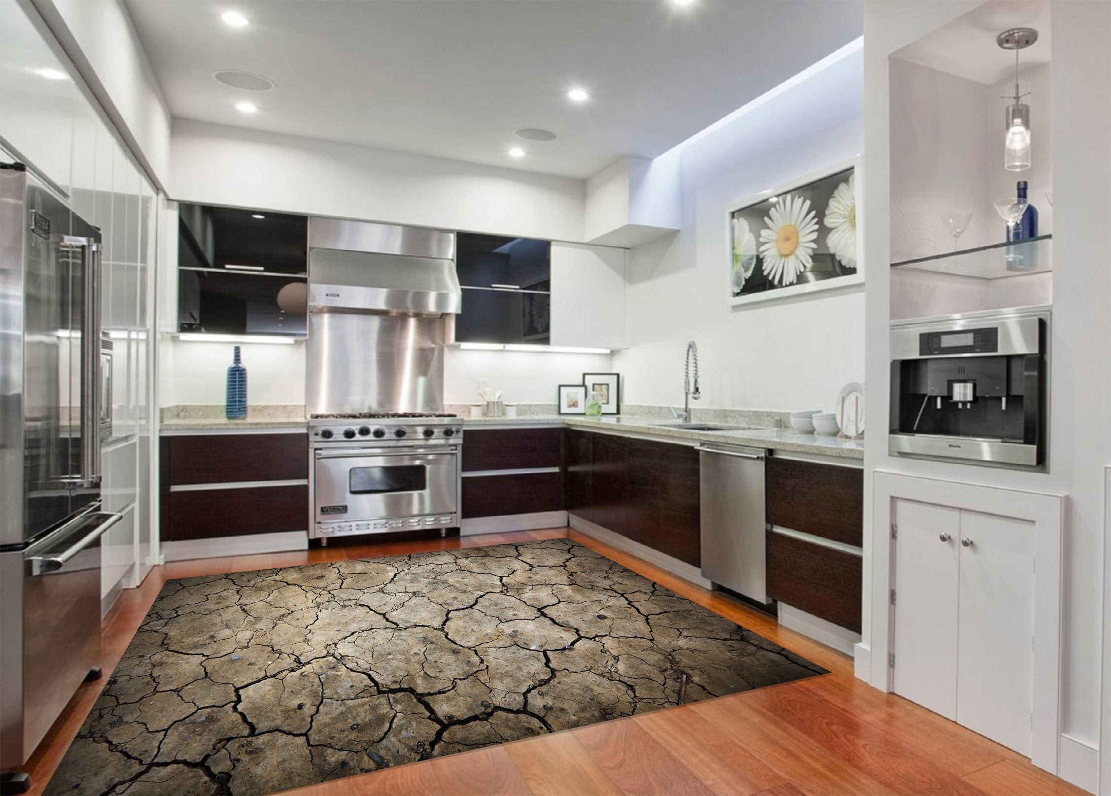 3D Mud Cracks 128 Kitchen Mat Floor Mural Wallpaper AJ Wallpaper