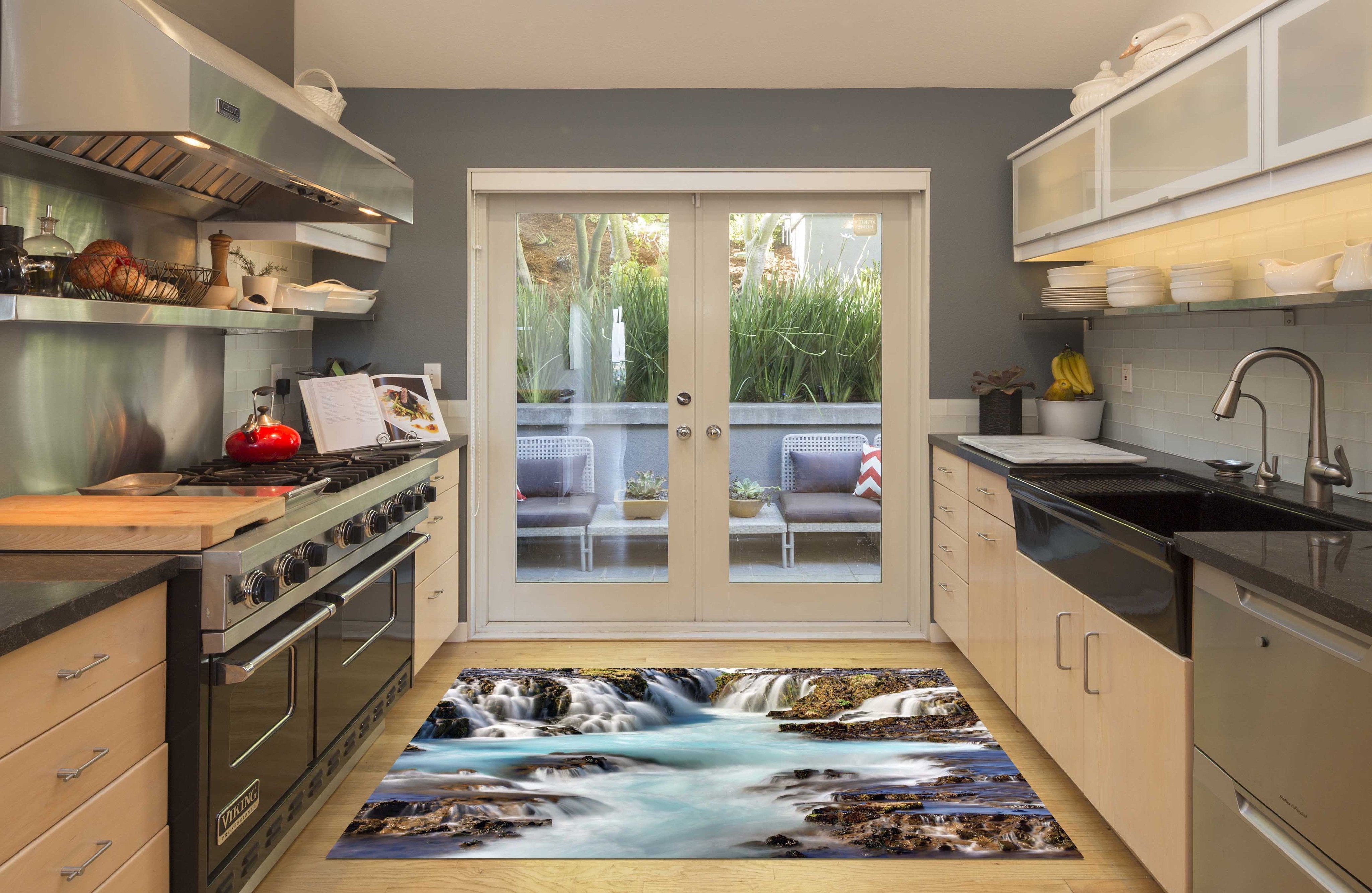 3D Vast River Scenery 124 Kitchen Mat Floor Mural Wallpaper AJ Wallpaper