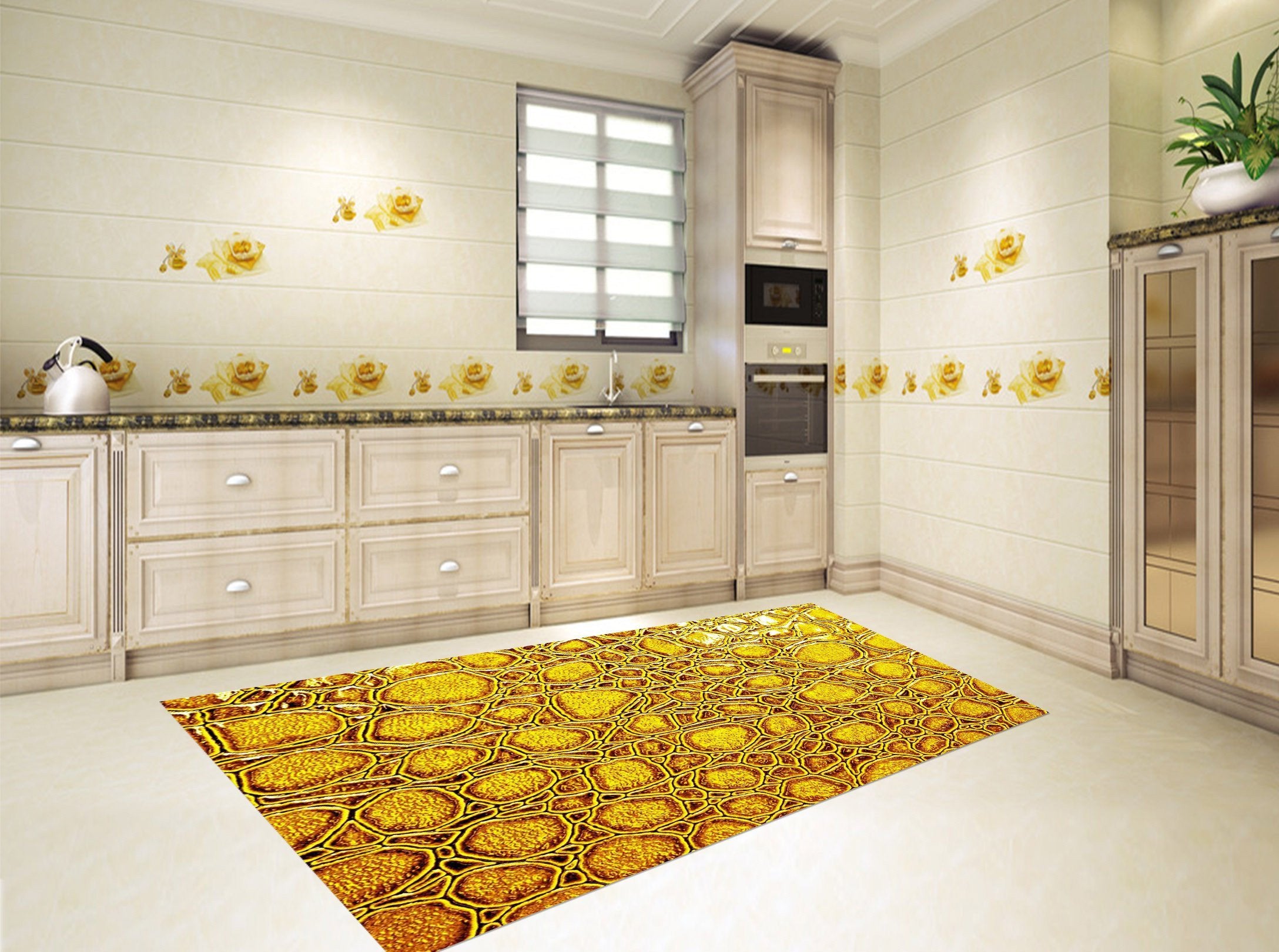3D Bright Pattern 567 Kitchen Mat Floor Mural Wallpaper AJ Wallpaper