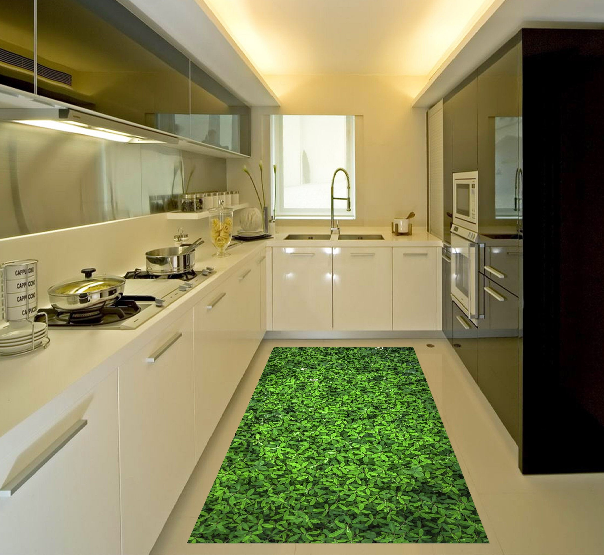 3D Beautiful Green Plants 572 Kitchen Mat Floor Mural Wallpaper AJ Wallpaper