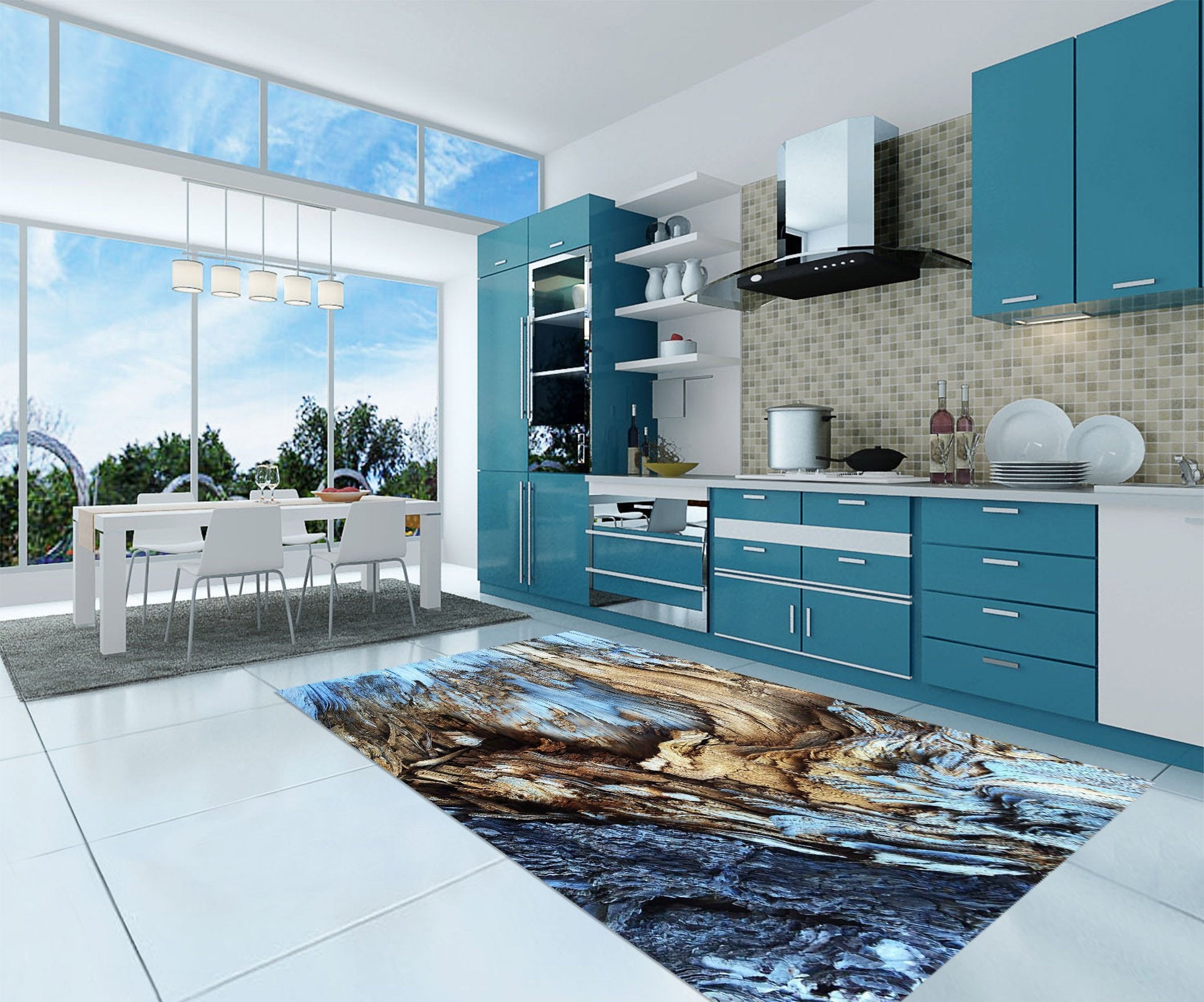 3D Wood Texture 576 Kitchen Mat Floor Mural Wallpaper AJ Wallpaper