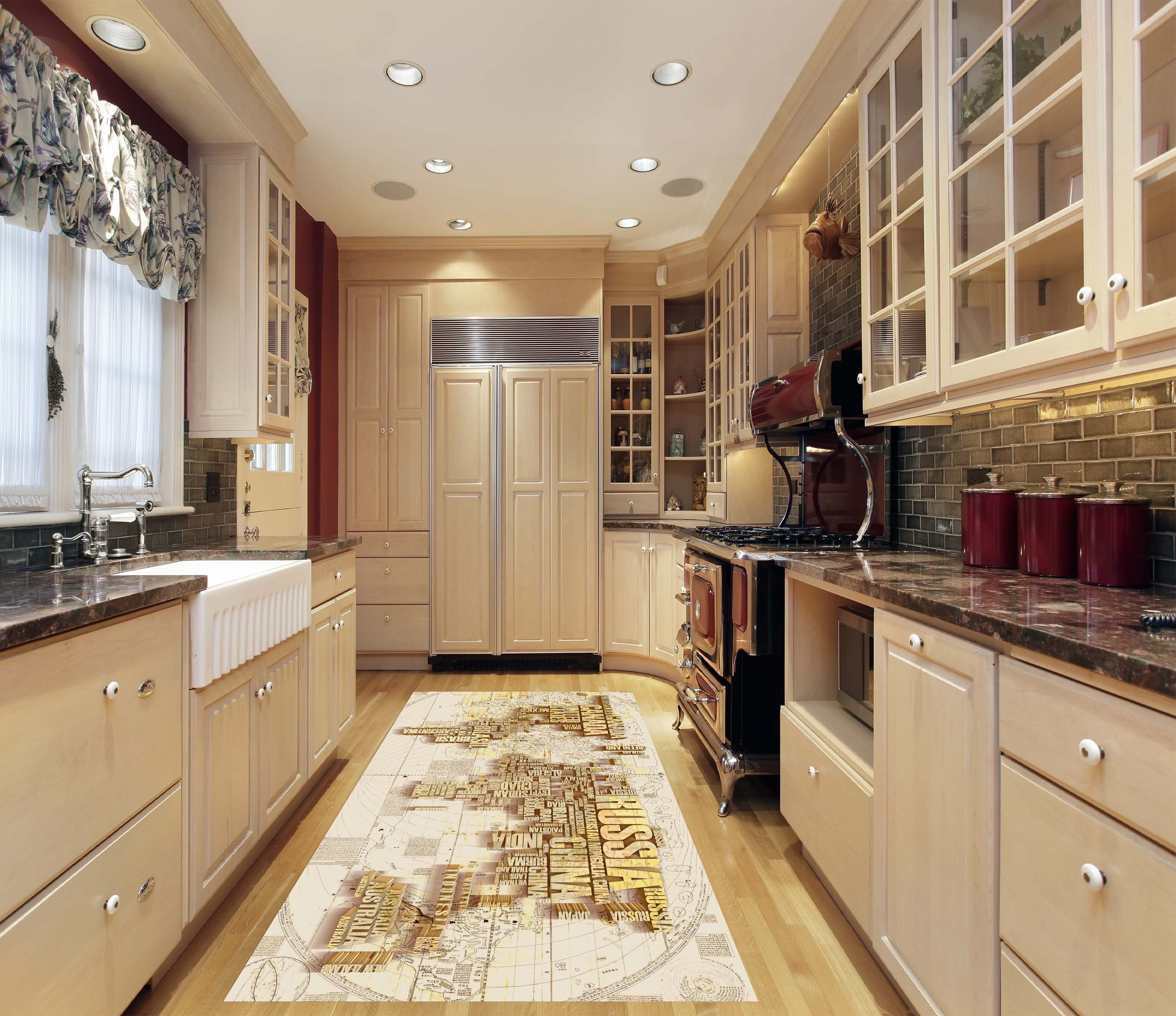 3D Fashion World Map 611 Kitchen Mat Floor Mural Wallpaper AJ Wallpaper