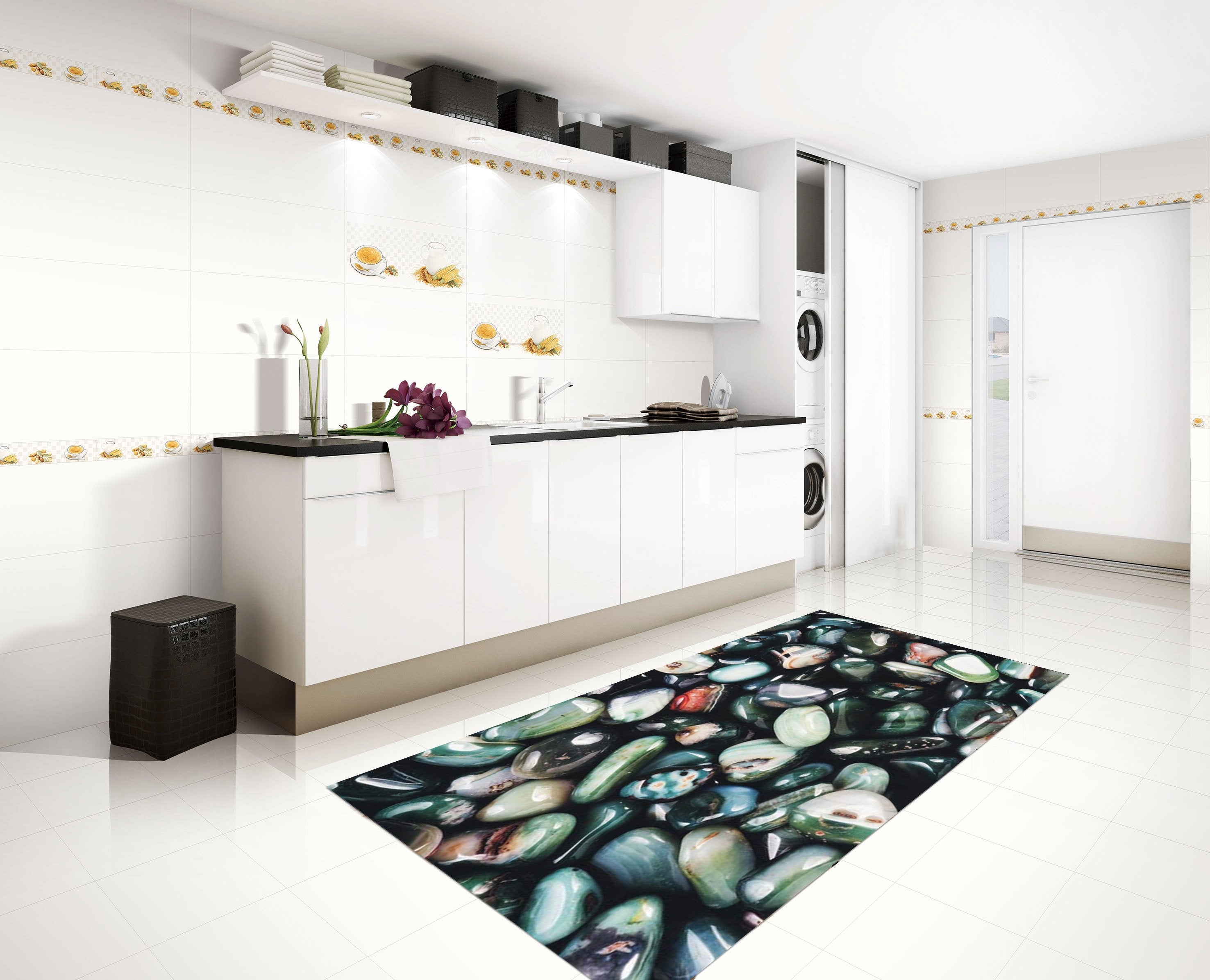 3D Colorful Stones 033 Kitchen Mat Floor Mural Wallpaper AJ Wallpaper