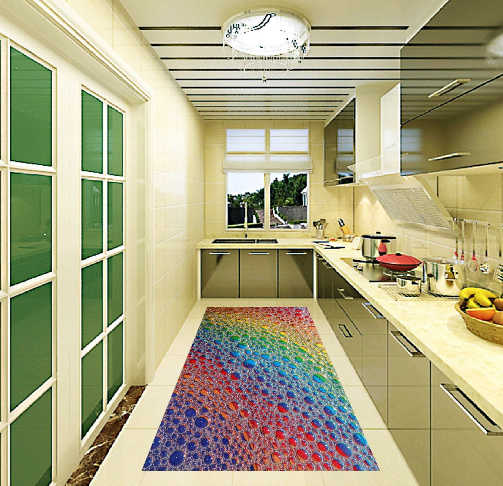 3D Gradient Colors 042 Kitchen Mat Floor Mural Wallpaper AJ Wallpaper