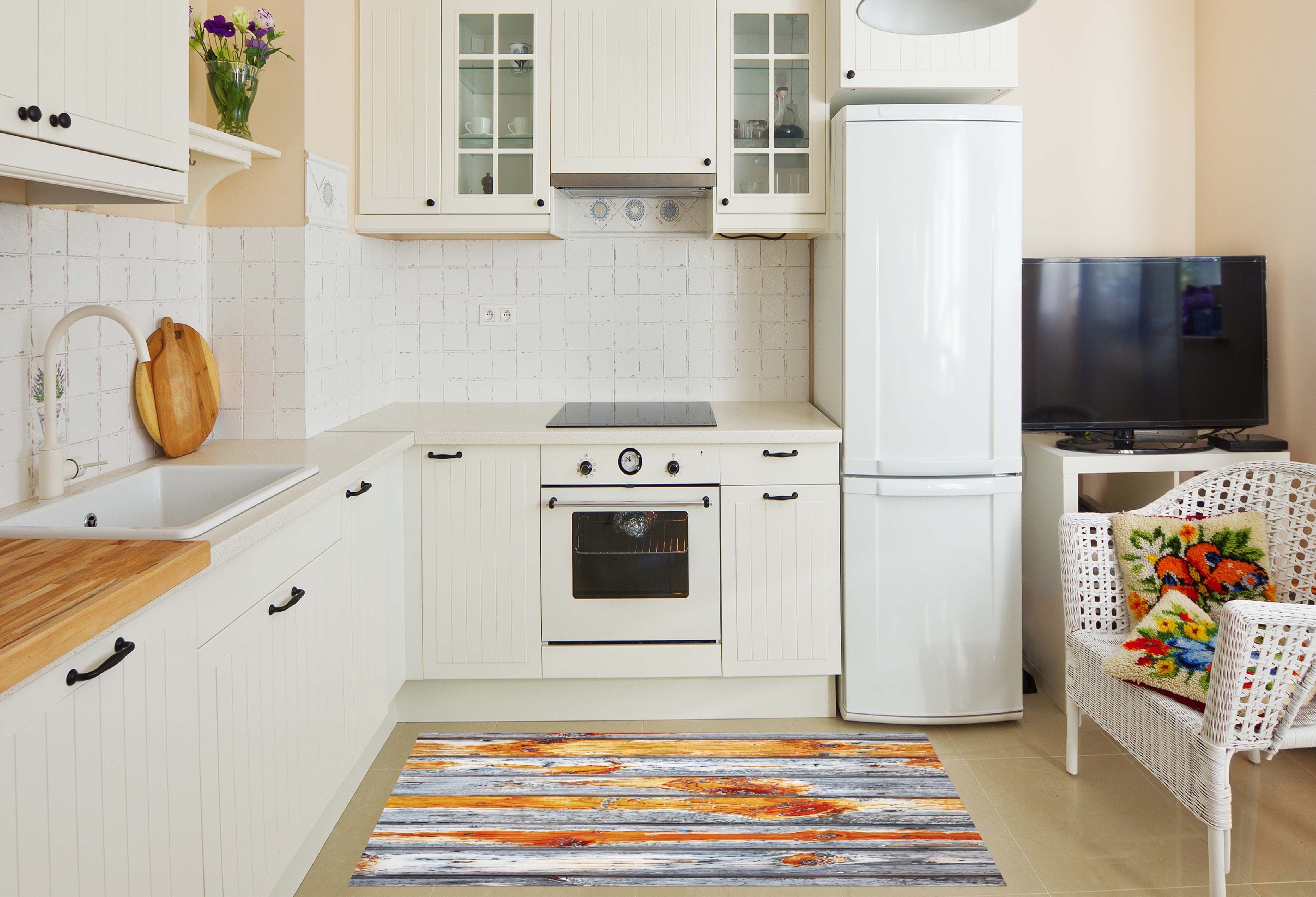 3D Wooden Planks 93 Kitchen Mat Floor Mural Wallpaper AJ Wallpaper