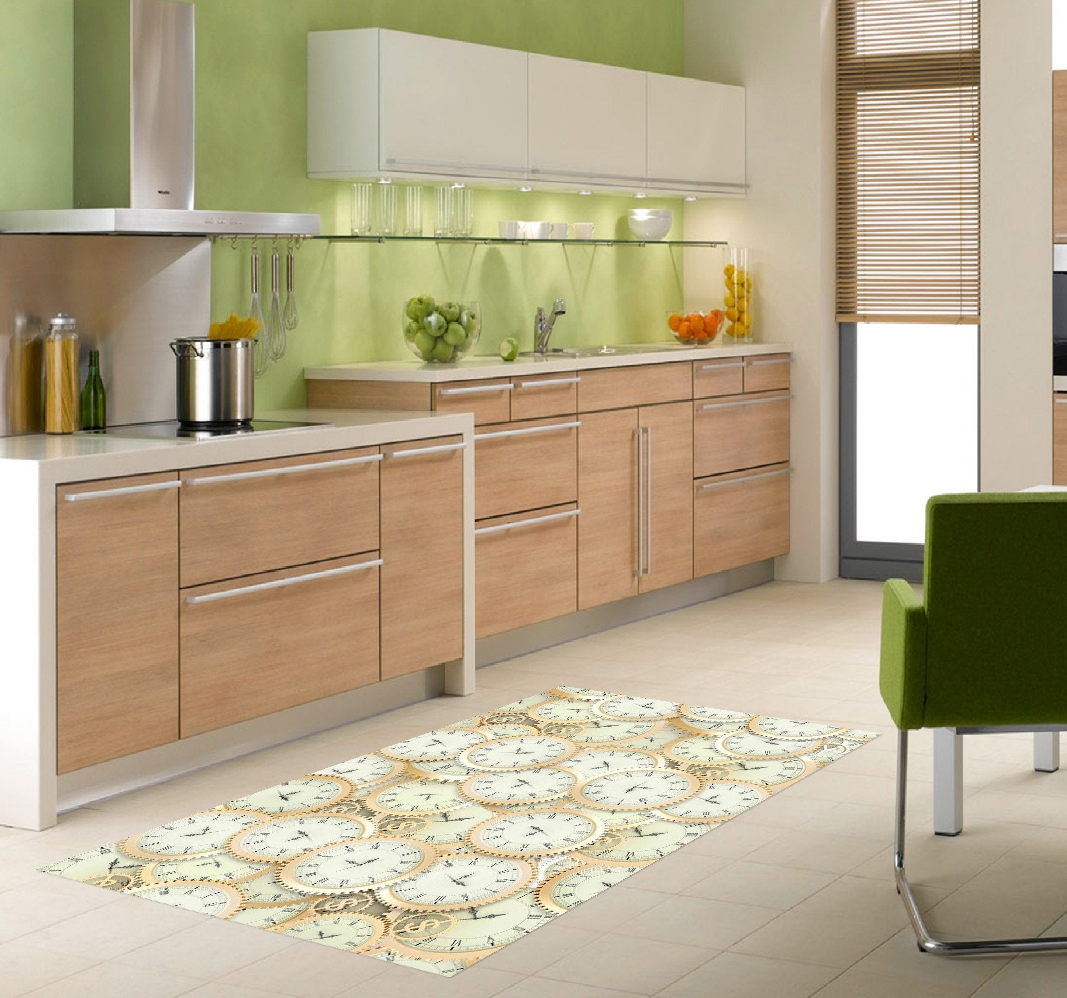 3D Mechanical Watch 154 Kitchen Mat Floor Mural Wallpaper AJ Wallpaper