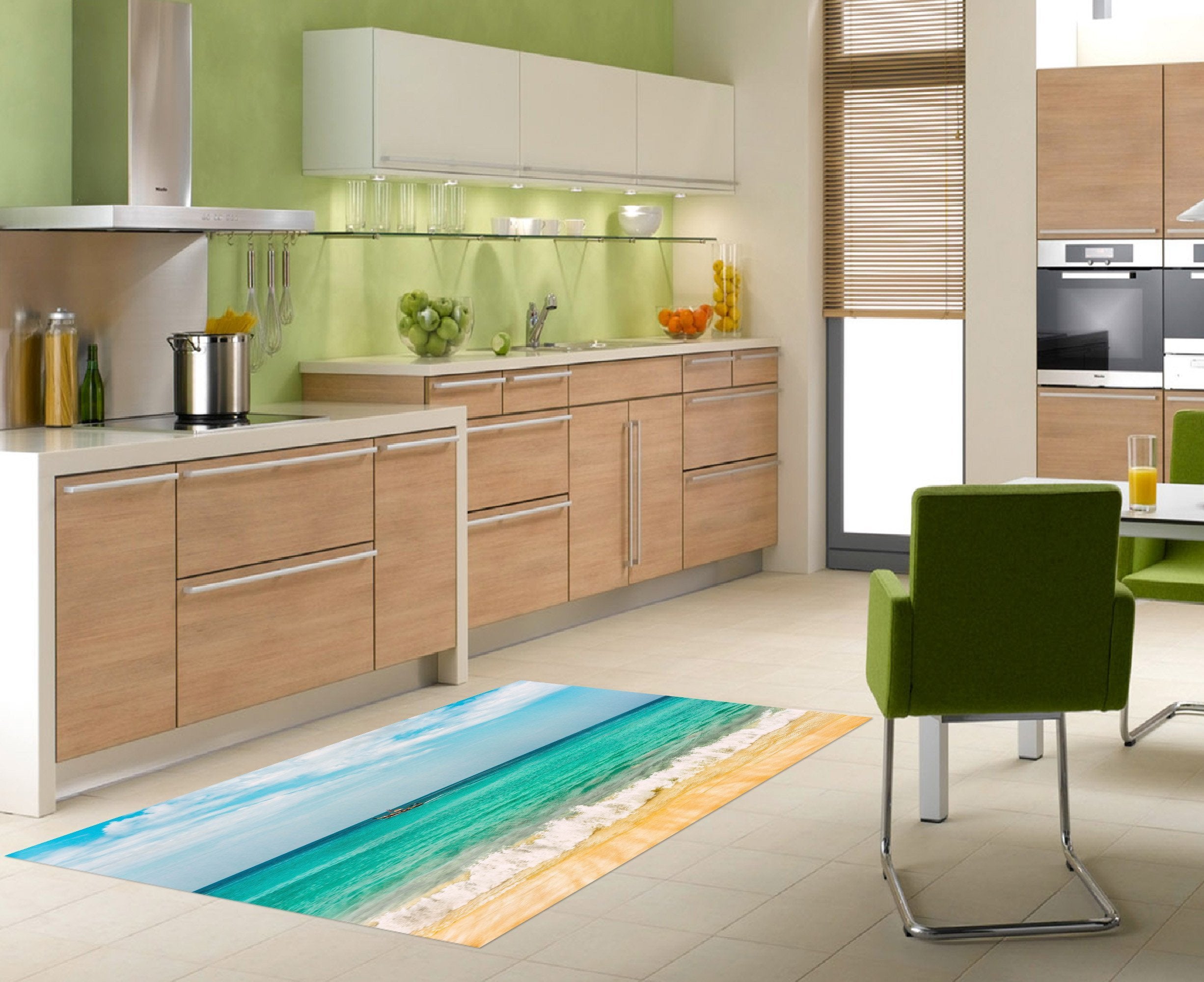 3D Pretty Sea Scenery 537 Kitchen Mat Floor Mural Wallpaper AJ Wallpaper