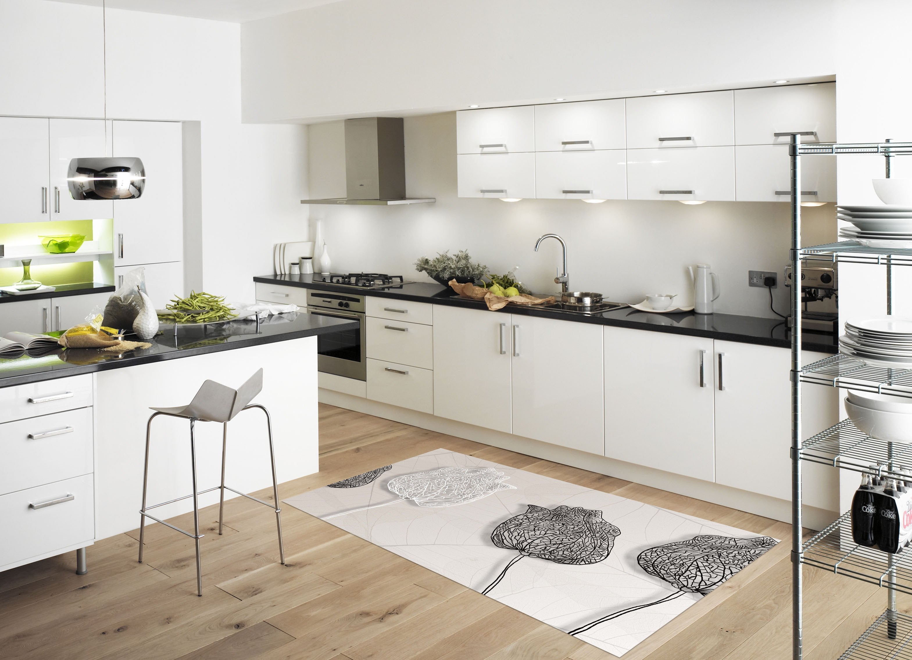 3D Fashion Flower Pattern 553 Kitchen Mat Floor Mural Wallpaper AJ Wallpaper