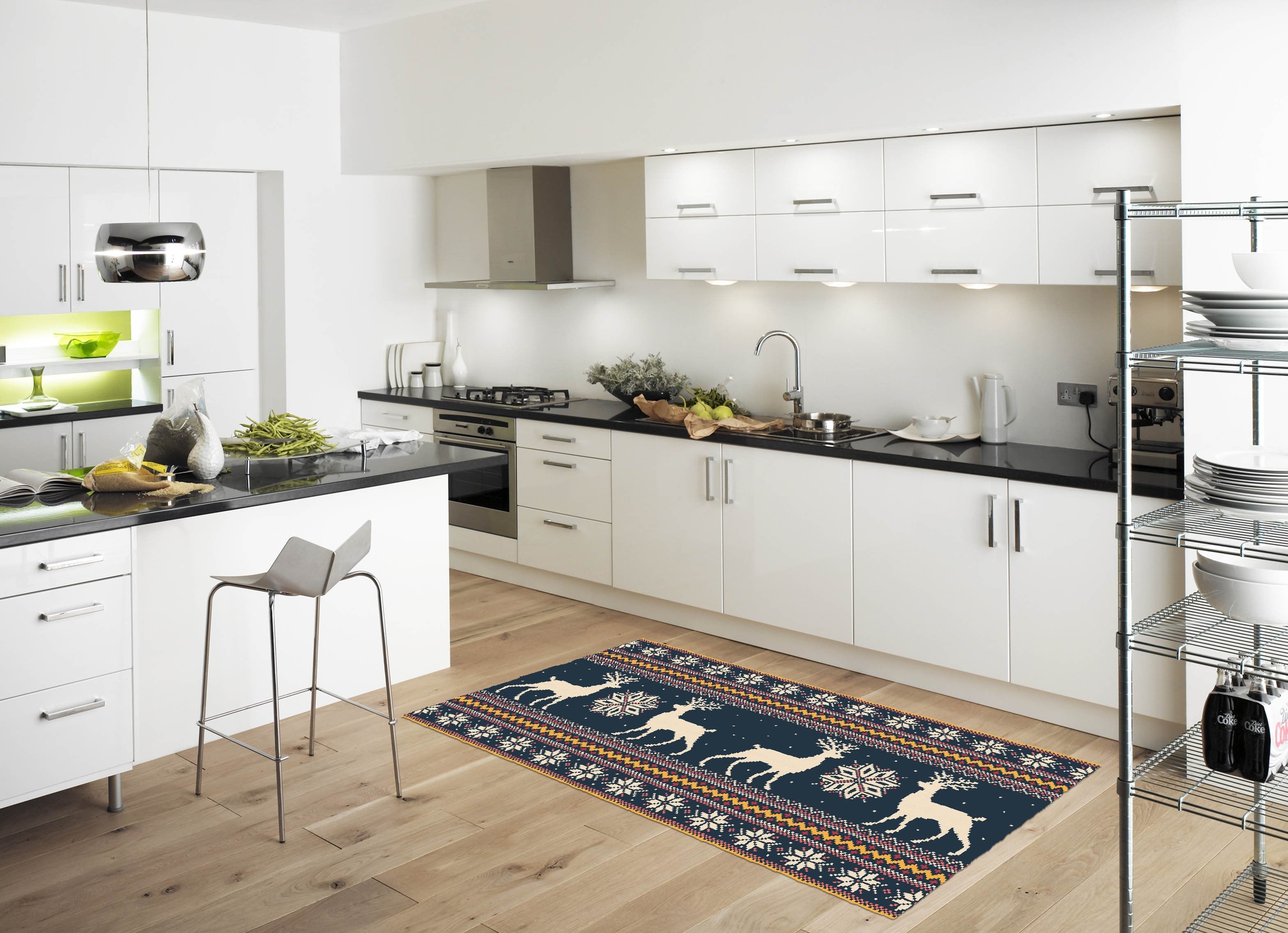 3D Deer Pattern 542 Kitchen Mat Floor Mural Wallpaper AJ Wallpaper