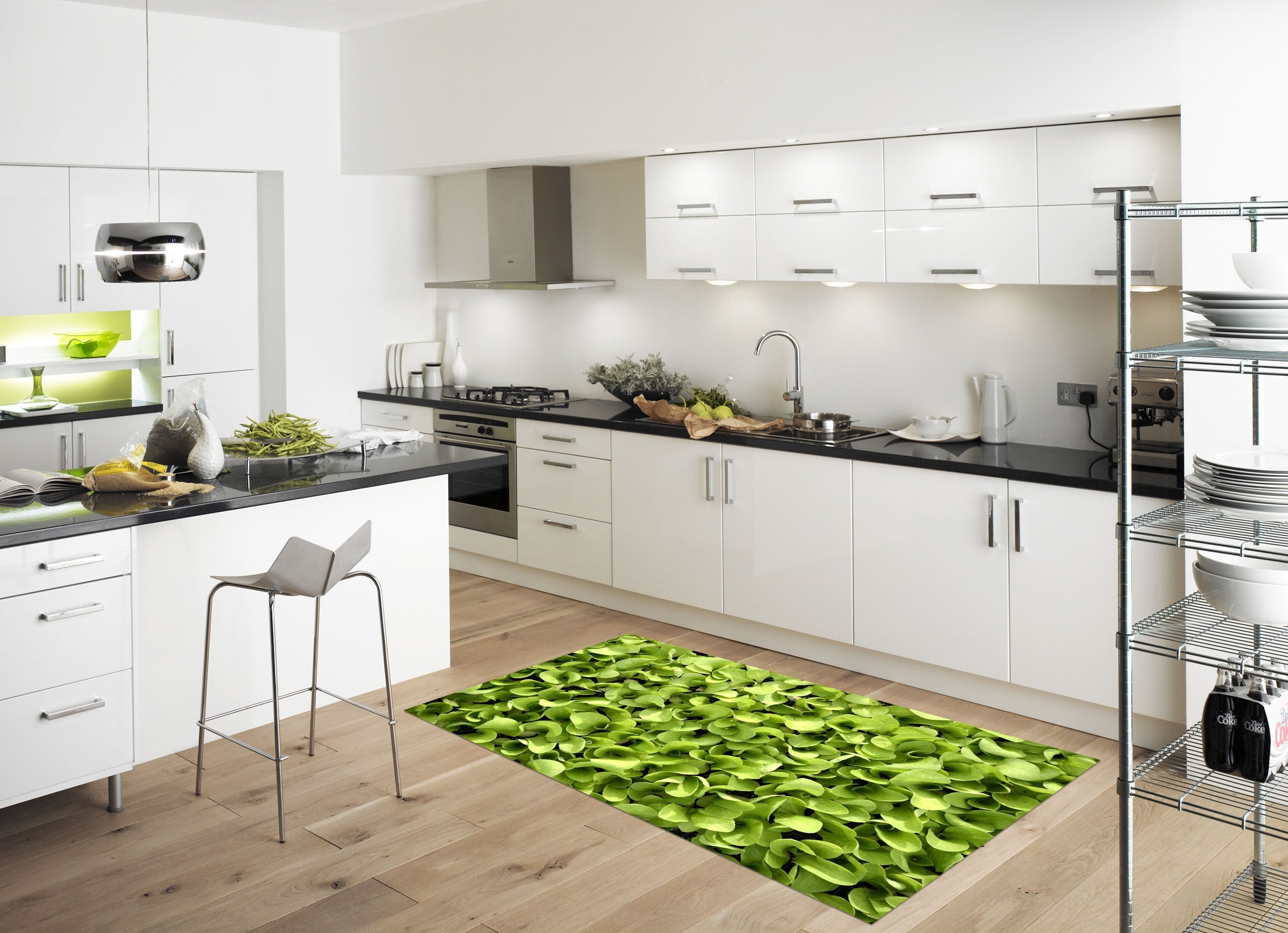 3D Green Vegetables 557 Kitchen Mat Floor Mural Wallpaper AJ Wallpaper
