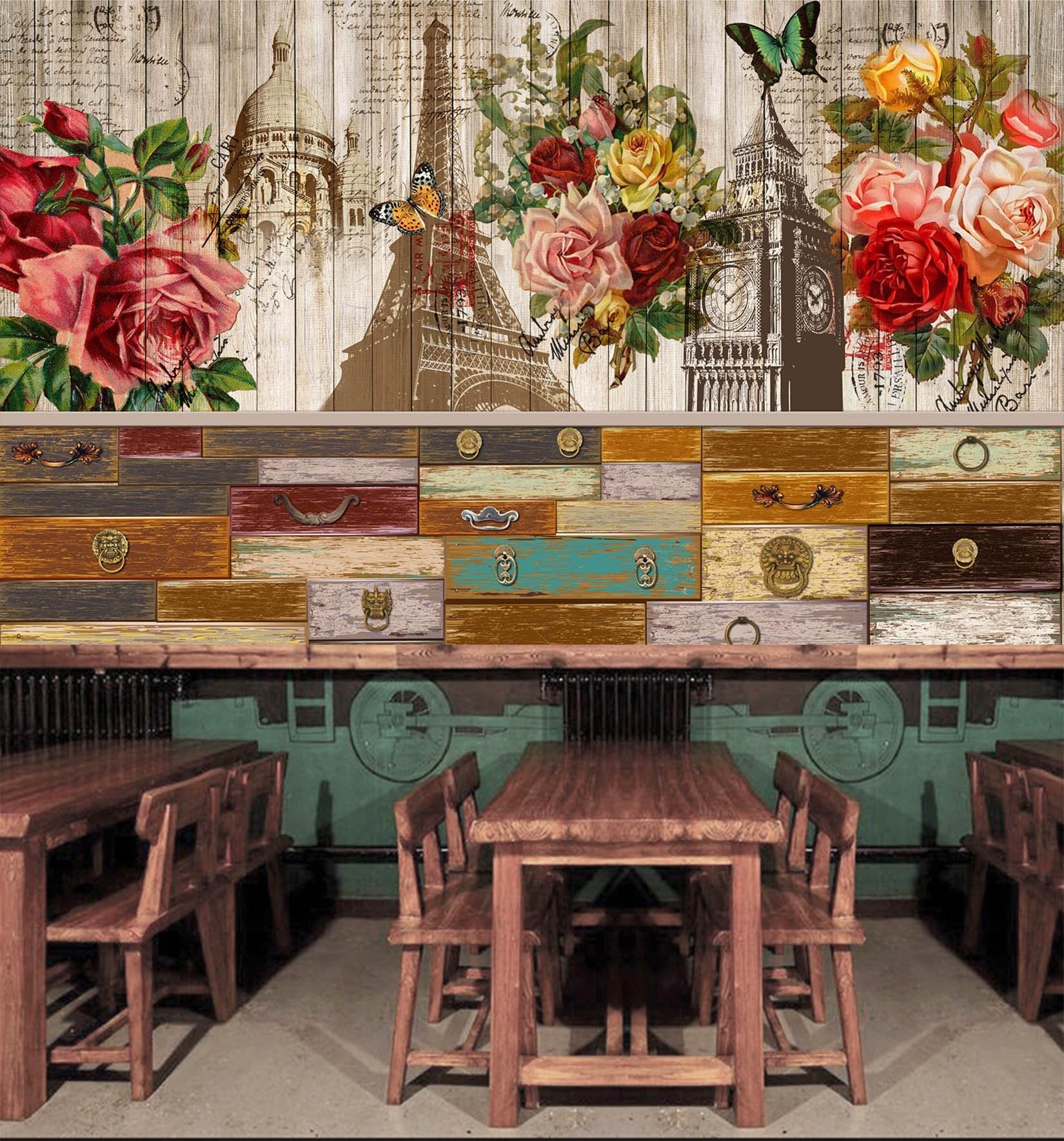 3D Bouquet Tower 514 Wallpaper AJ Wallpaper 2