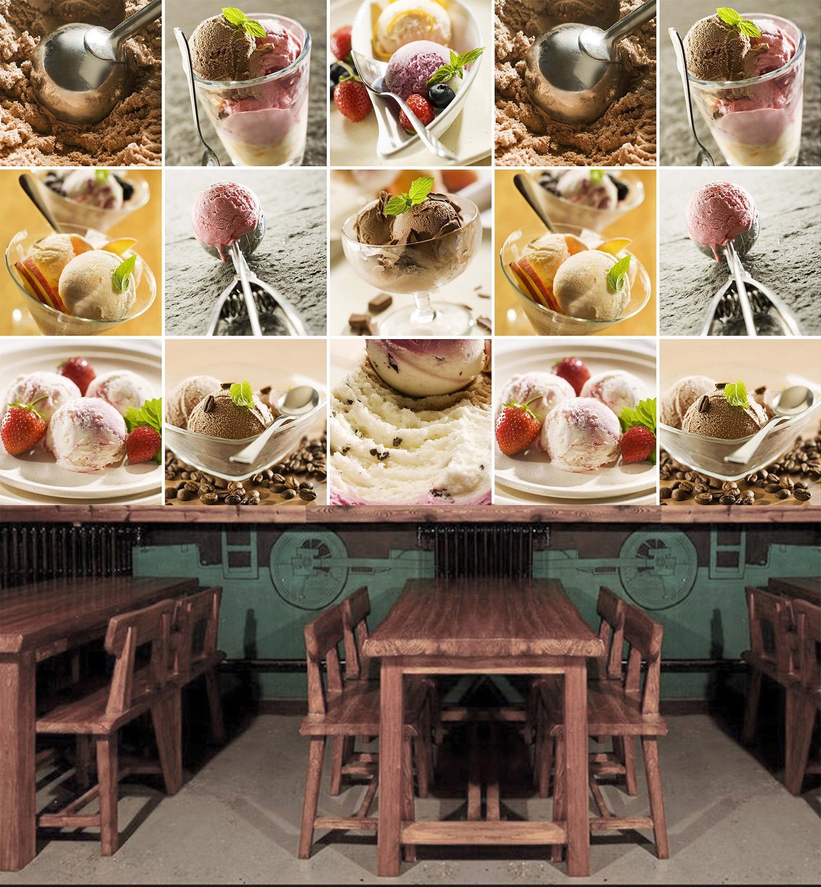 3D Ice Cream Menu 613 Wallpaper AJ Wallpaper