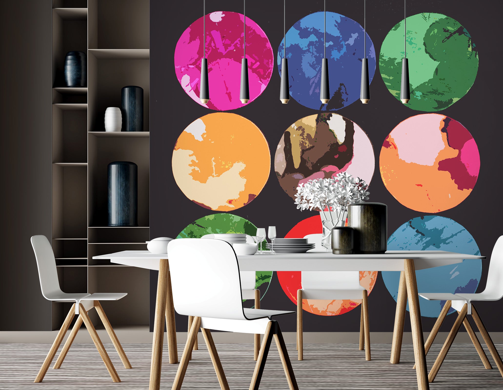 3D Color Circle 71083 Shandra Smith Wall Mural Wall Murals