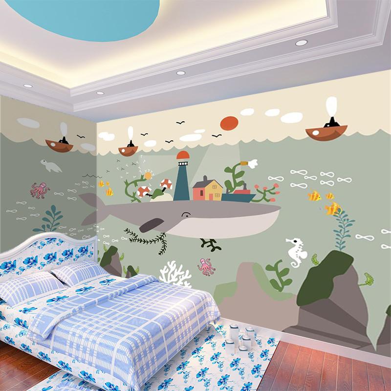 3D Dolphin Plant House 043 Wallpaper AJ Wallpaper