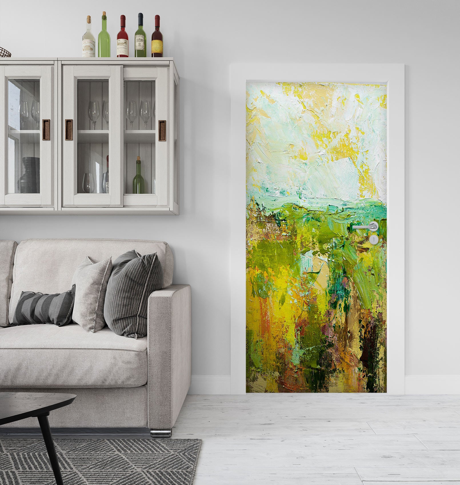 3D Green Paint Texture 93153 Allan P. Friedlander Door Mural