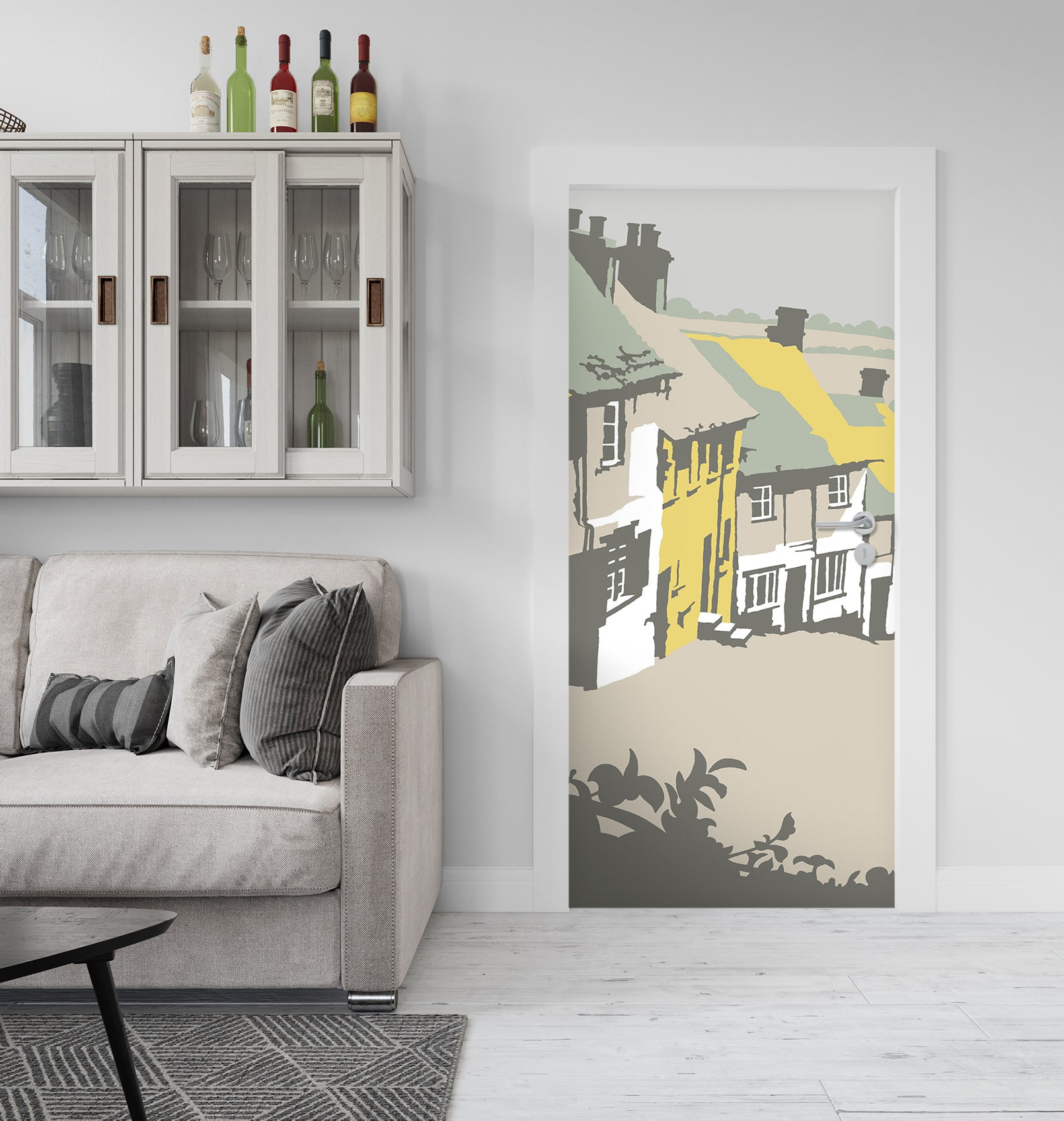 3D Houses 9270 Steve Read Door Mural