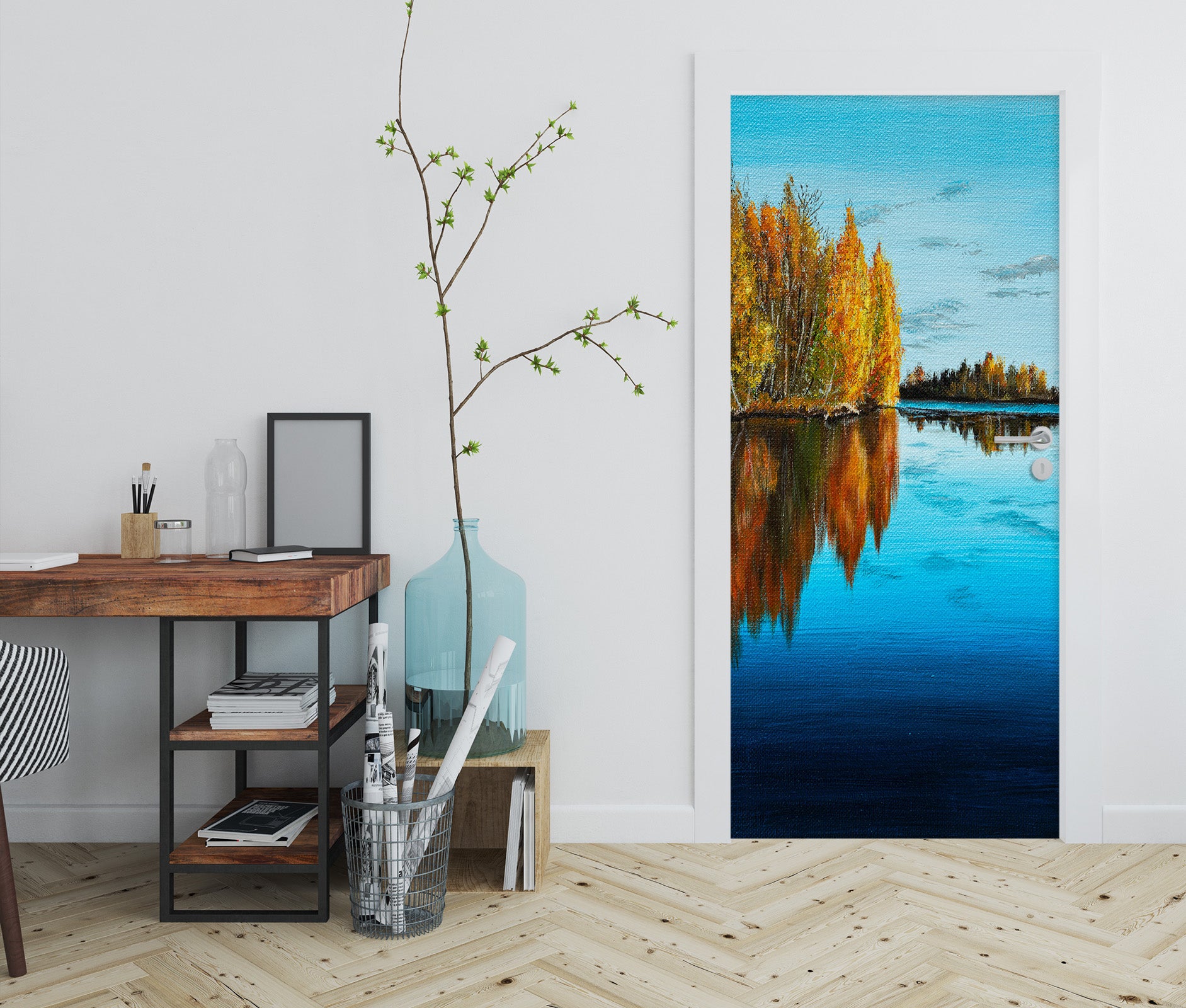 3D Lake Forest 9421 Marina Zotova Door Mural