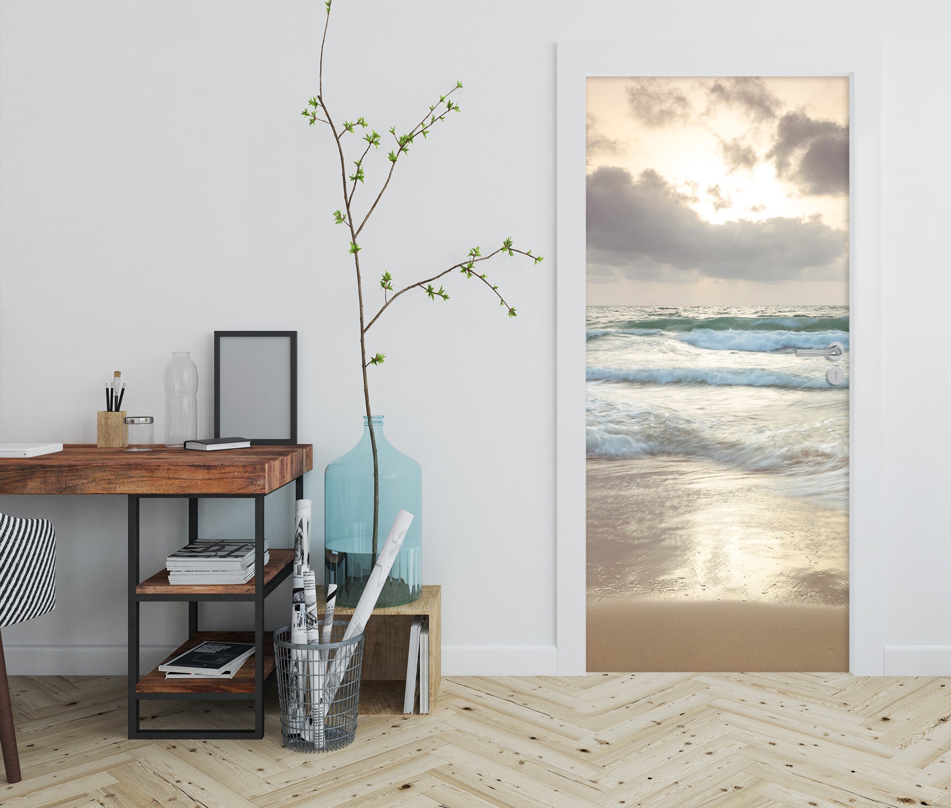 3D Seaside 106112 Assaf Frank Door Mural