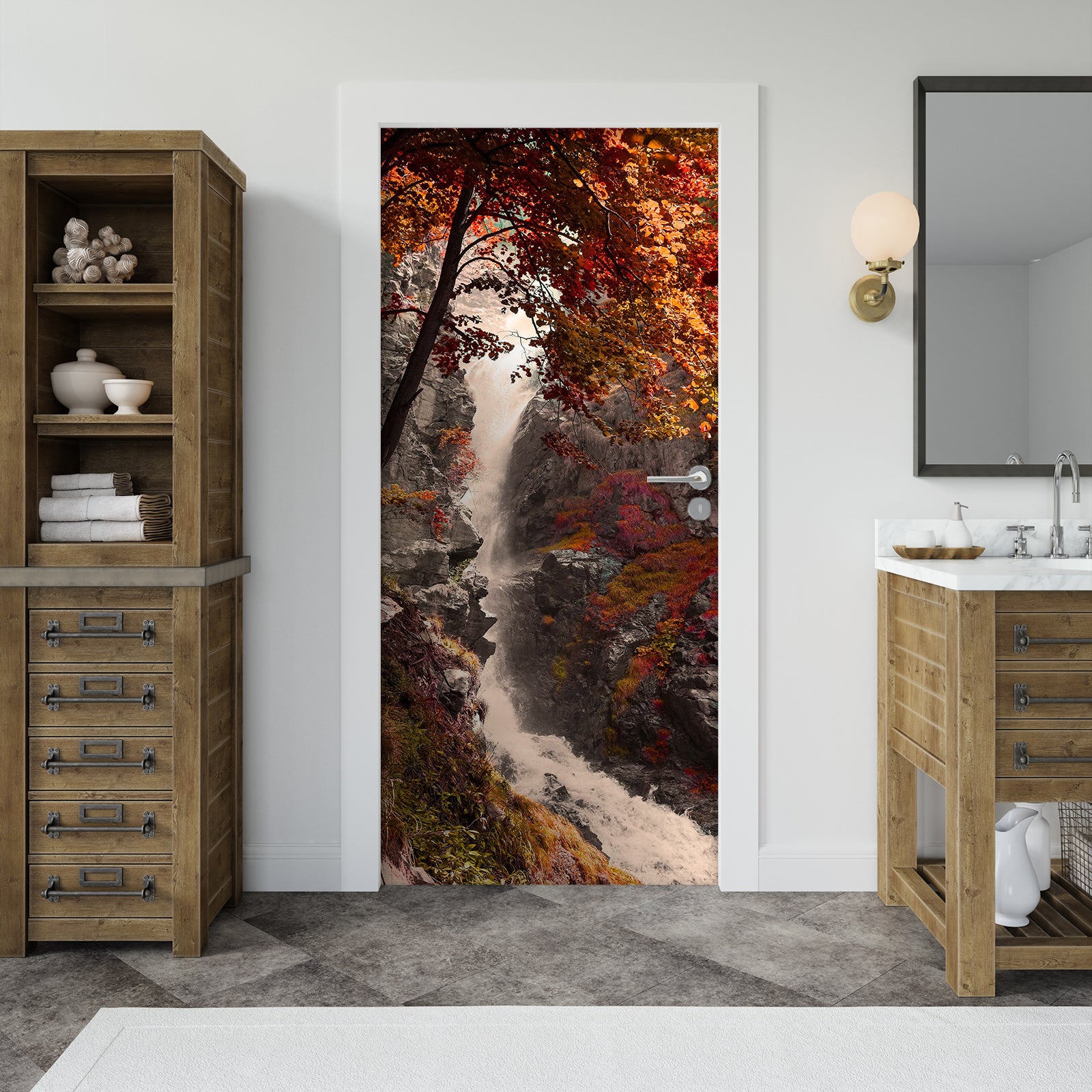 3D Valley Fall 12251 Marco Carmassi Door Mural