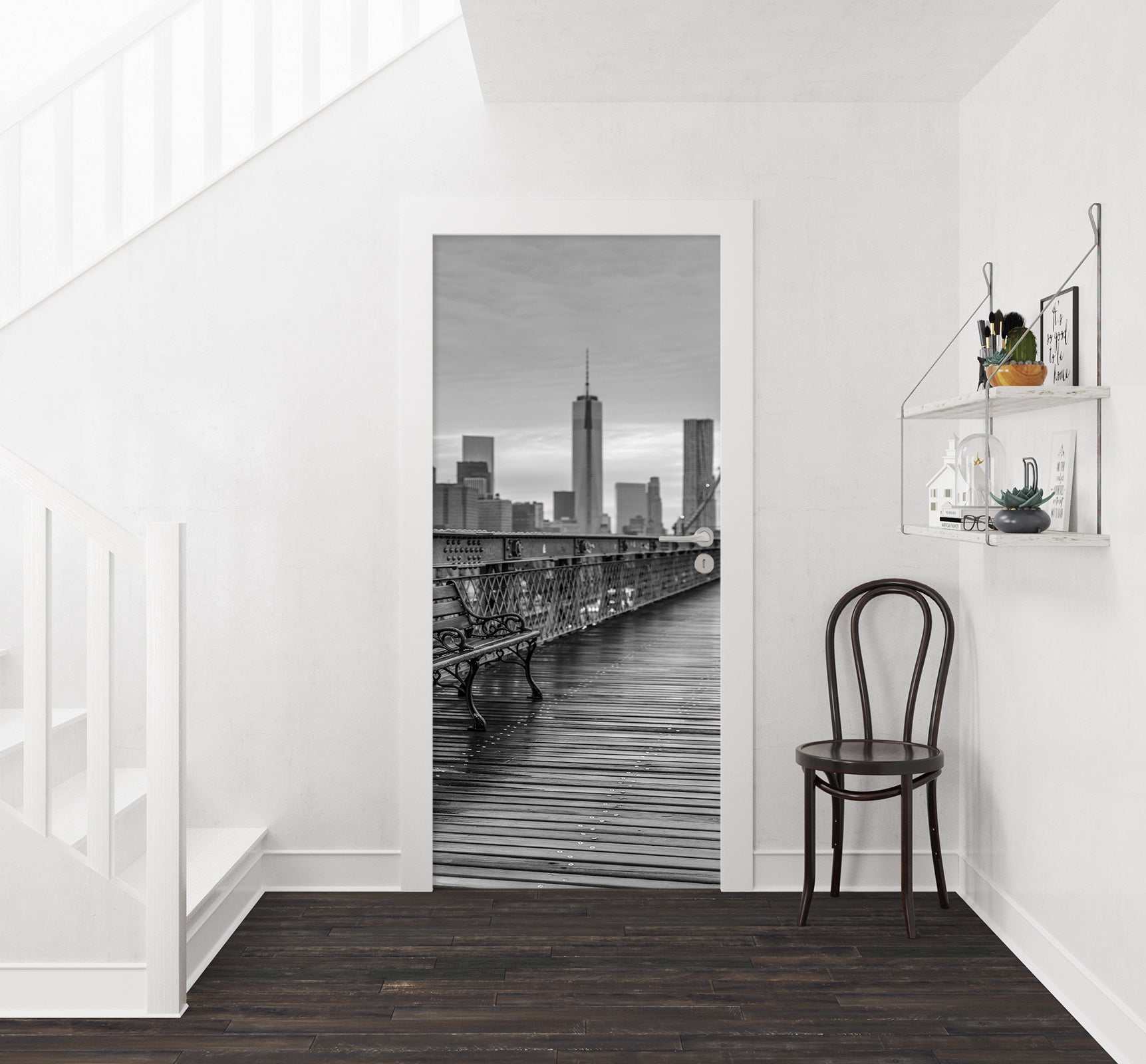 3D Corridor Bench 101144 Assaf Frank Door Mural