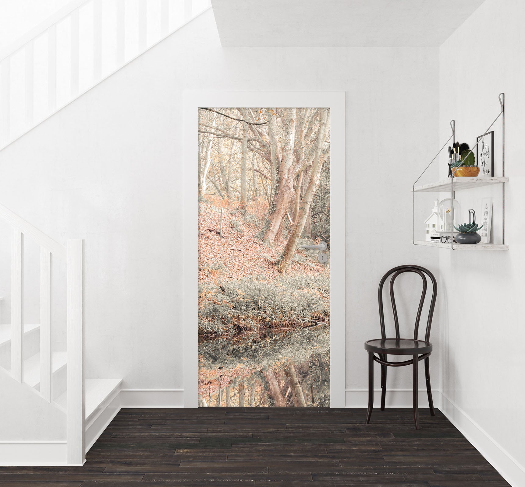 3D Creek Forest 5095 Assaf Frank Door Mural