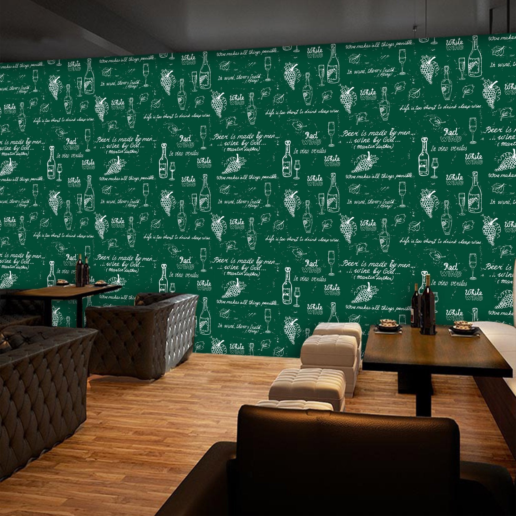 3D Blackboard Grape Liqueur 570 Wallpaper AJ Wallpaper