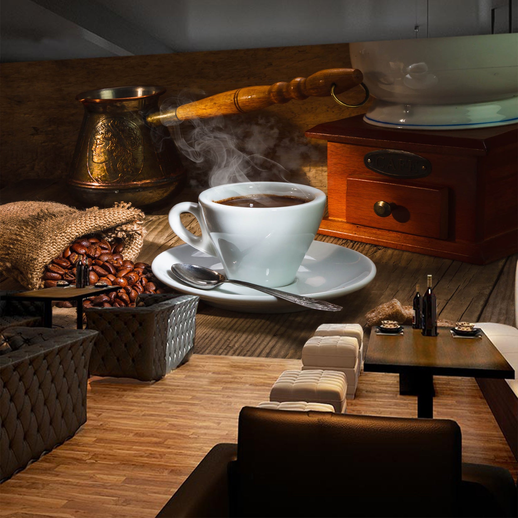 3D Delicious Coffee 1085 Wall Murals