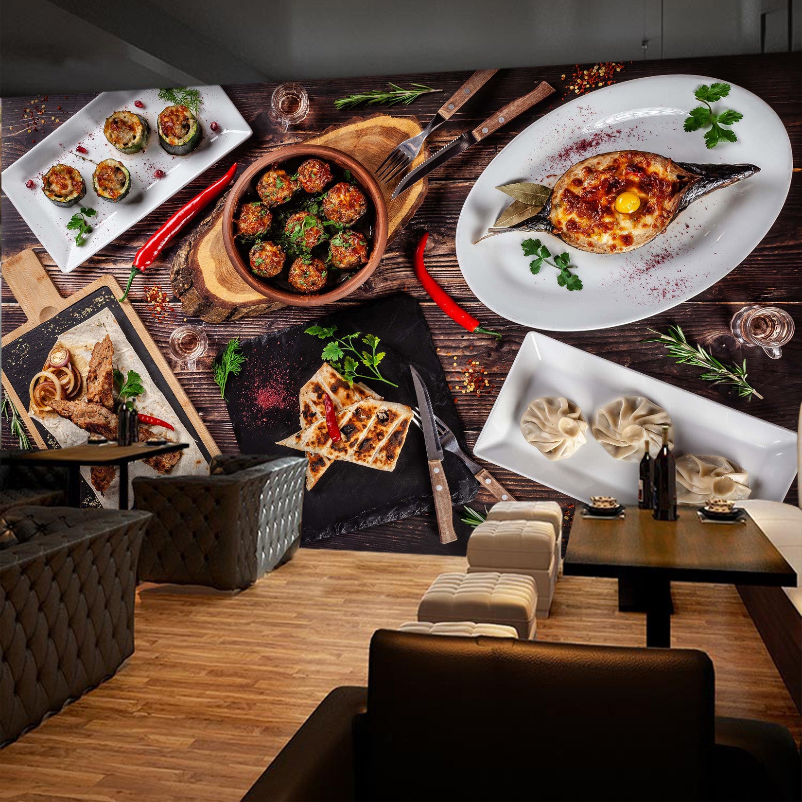 3D Delicate Food 1453 Wall Murals
