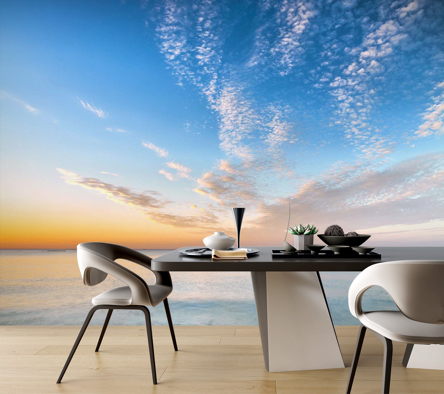 3D Sea White Cloud 017 Assaf Frank Wall Mural Wall Murals