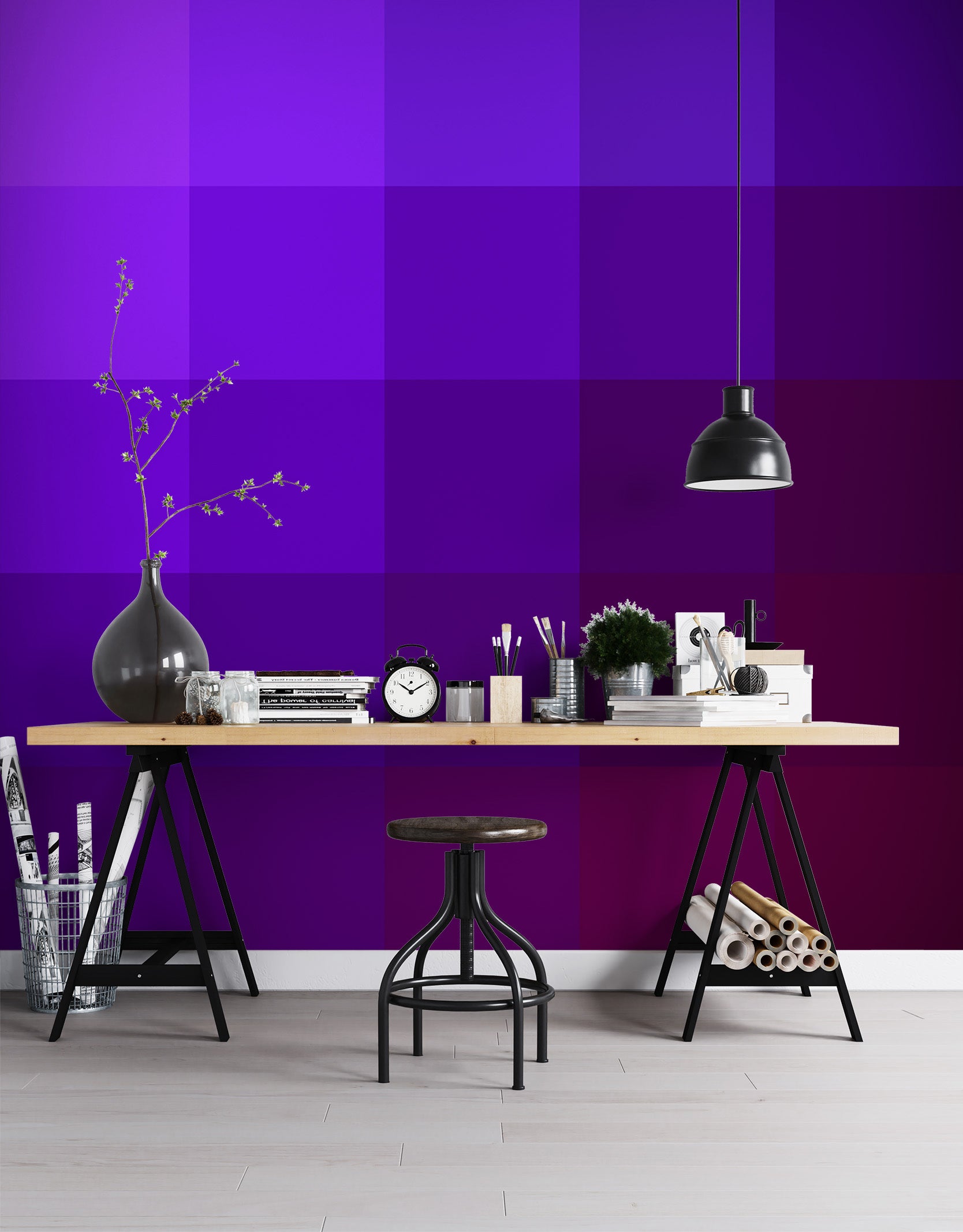 3D Purple 71080 Shandra Smith Wall Mural Wall Murals