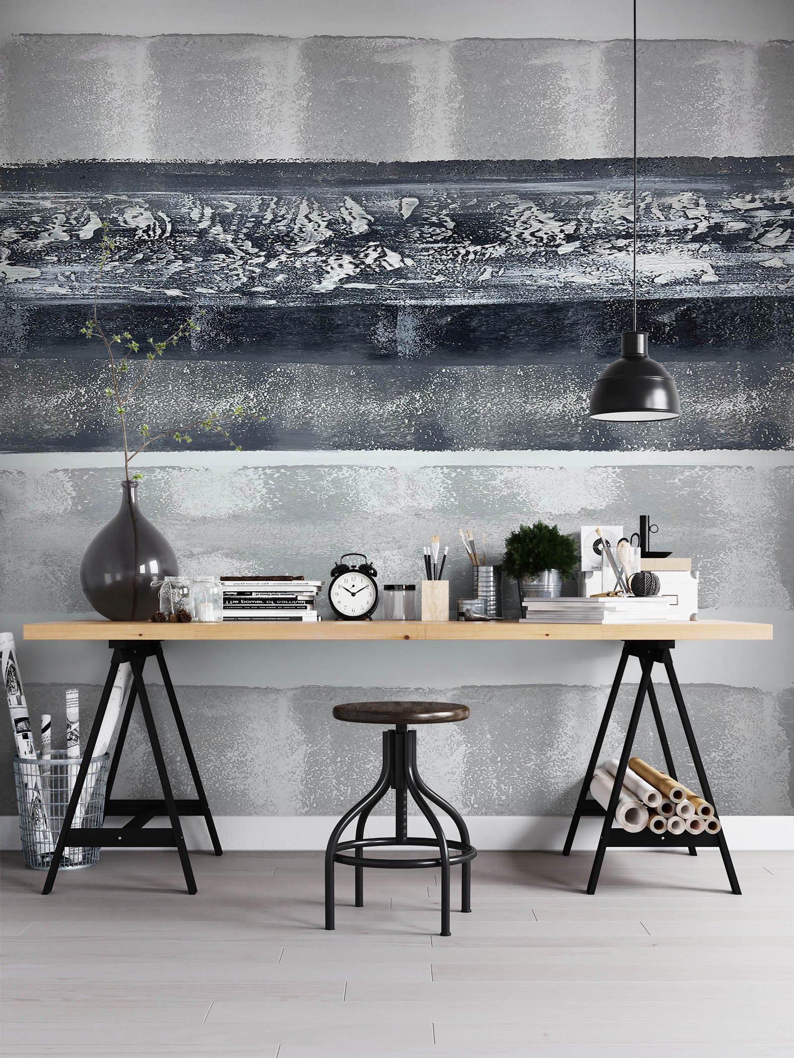 3D Black Pattern 3022 Skromova Marina Wall Mural Wall Murals