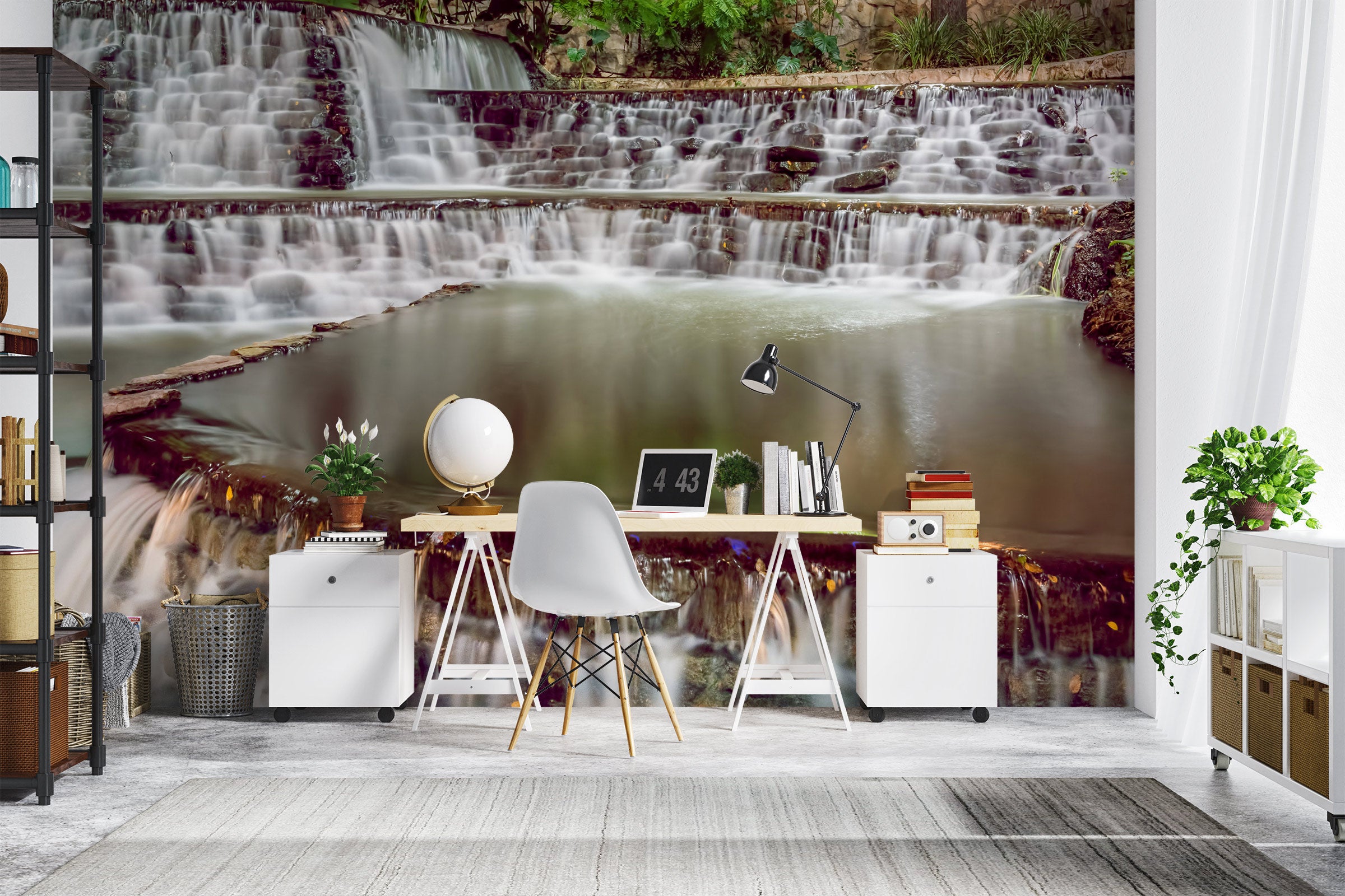 3D River Lake 5239 Beth Sheridan Wall Mural Wall Murals