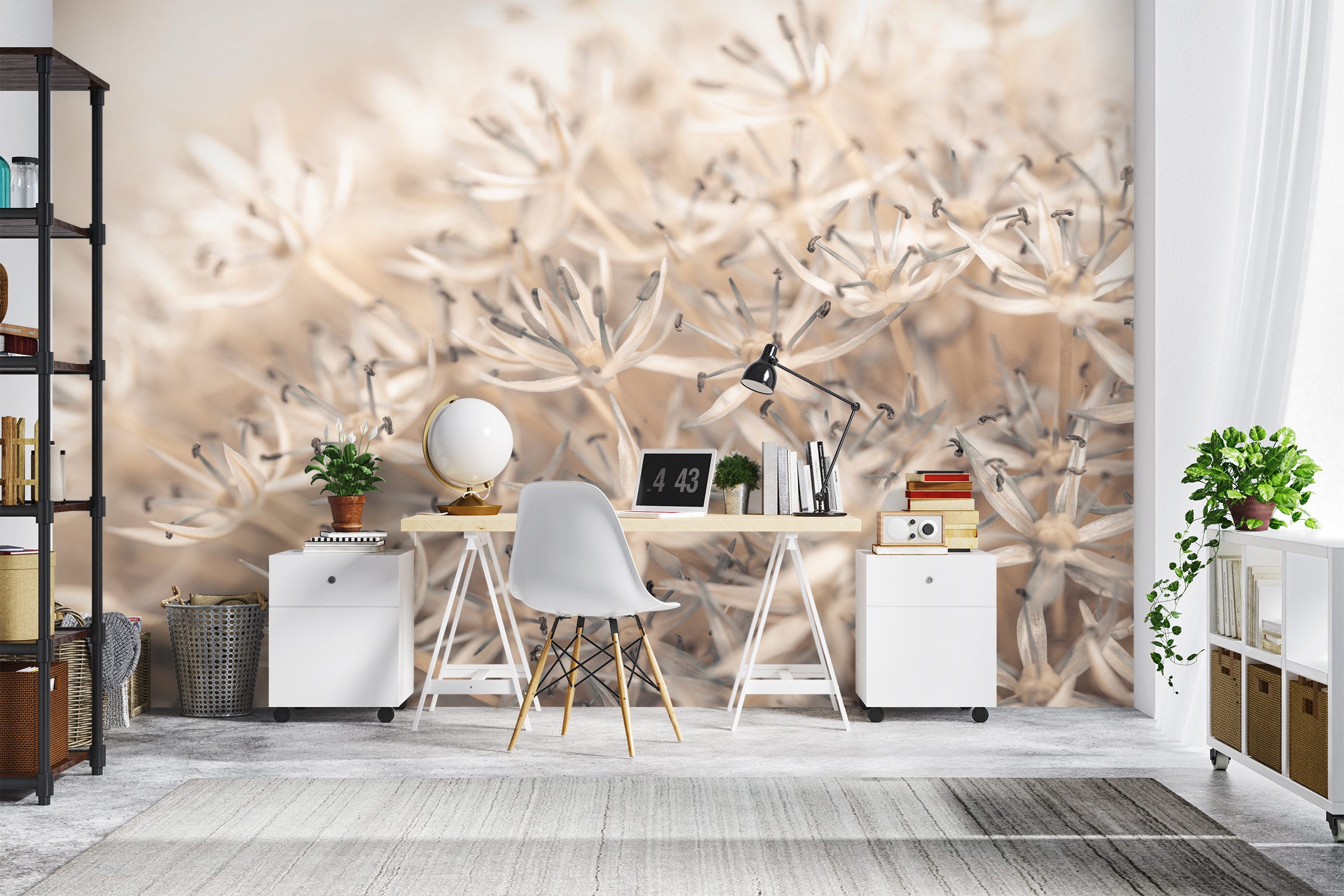 3D Brown Flower 6264 Assaf Frank Wall Mural Wall Murals