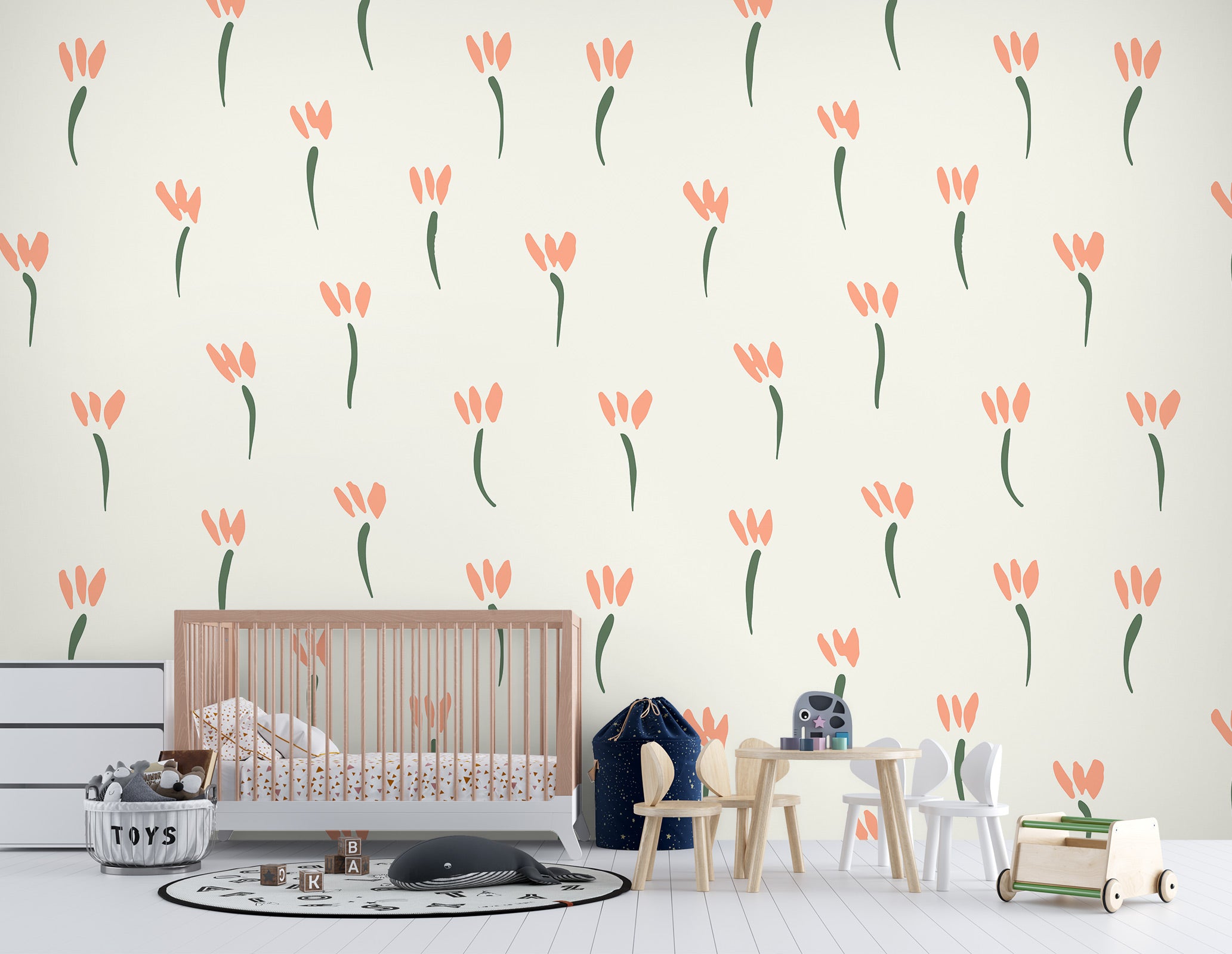 3D Small Petal Flower 120136 Kashmira Jayaprakash Wall Mural Wall Murals