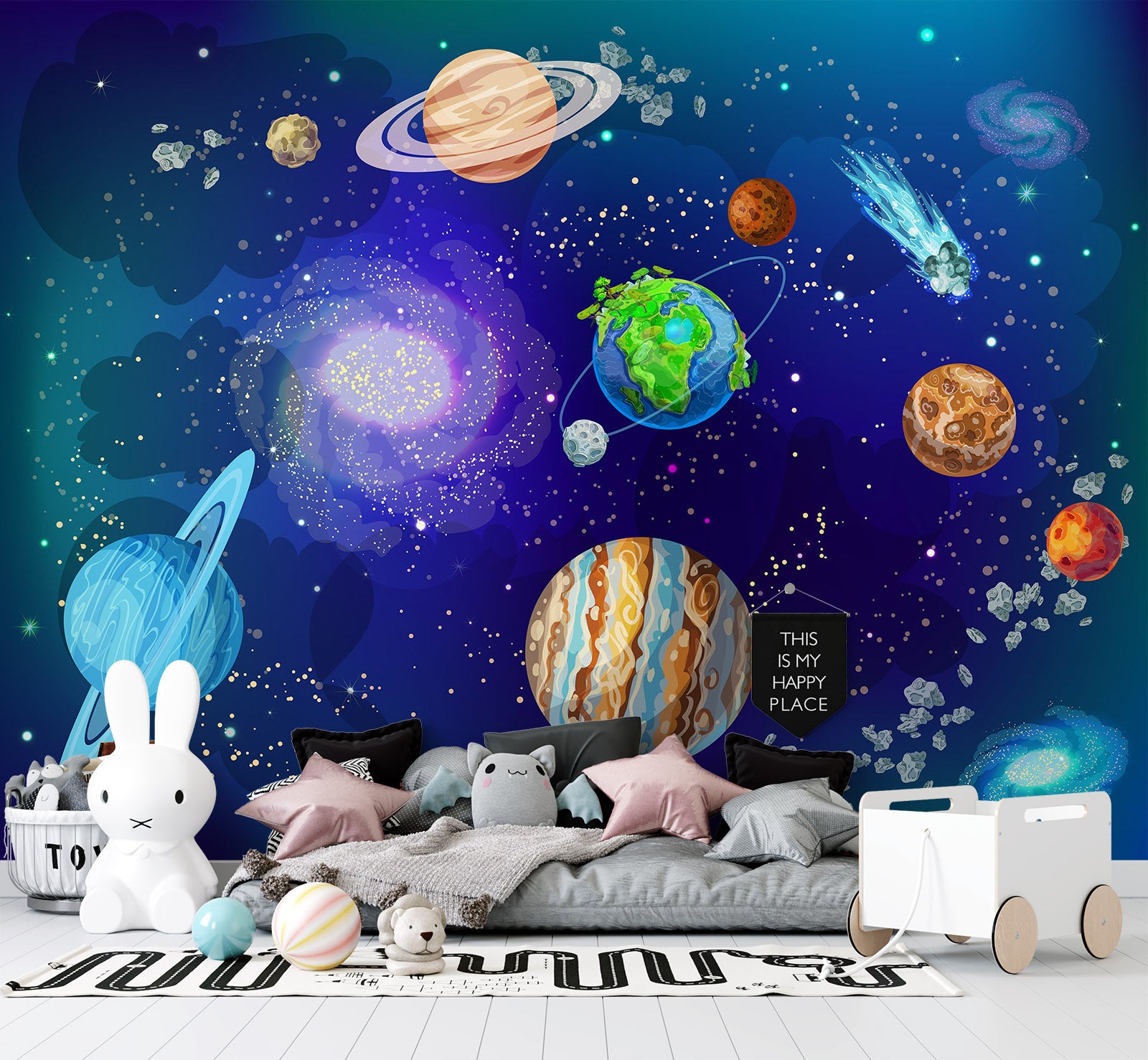 3D Starry Planet 57066 Wall Murals