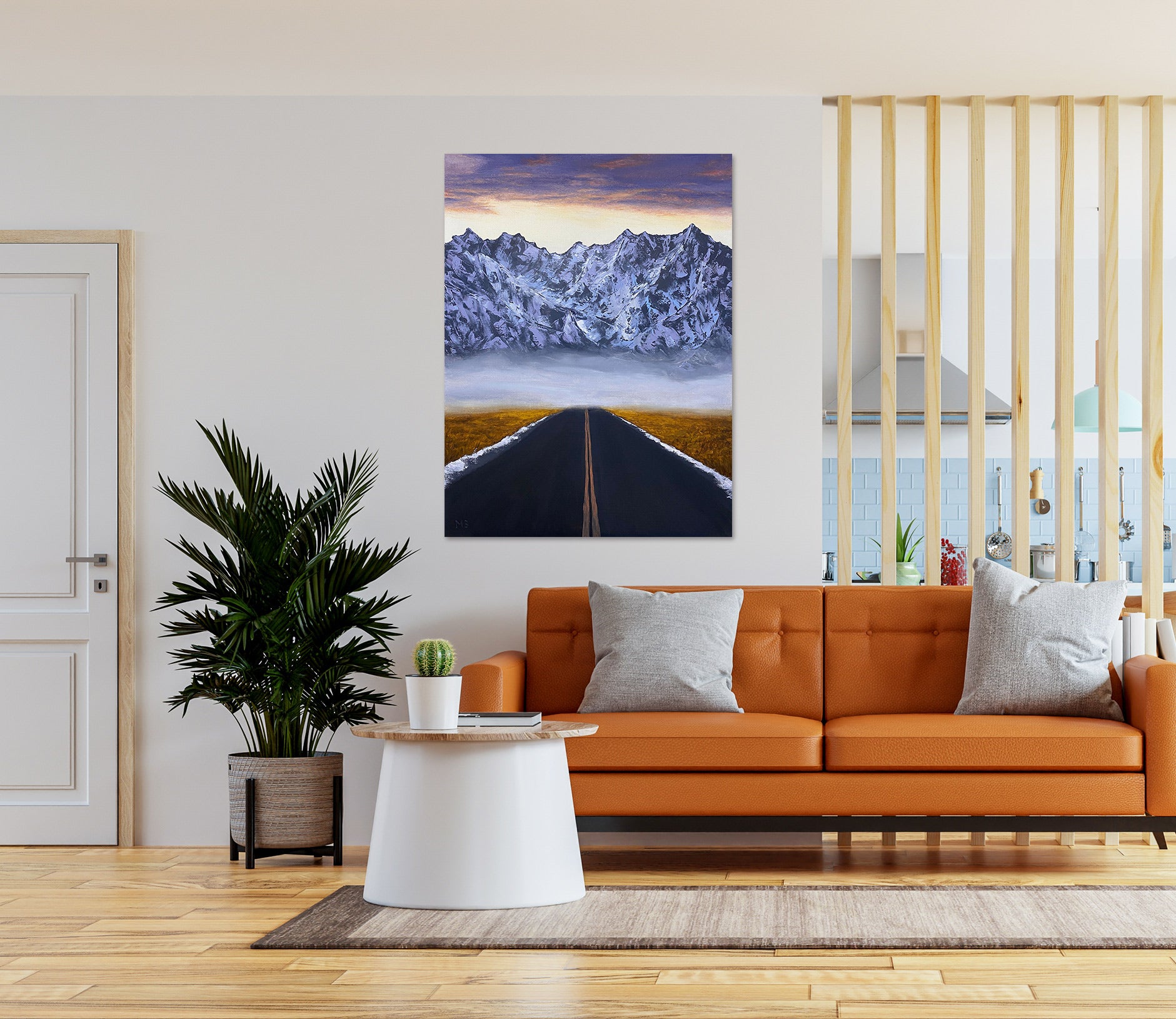 3D Road Snow Mountain 10079 Marina Zotova Wall Sticker