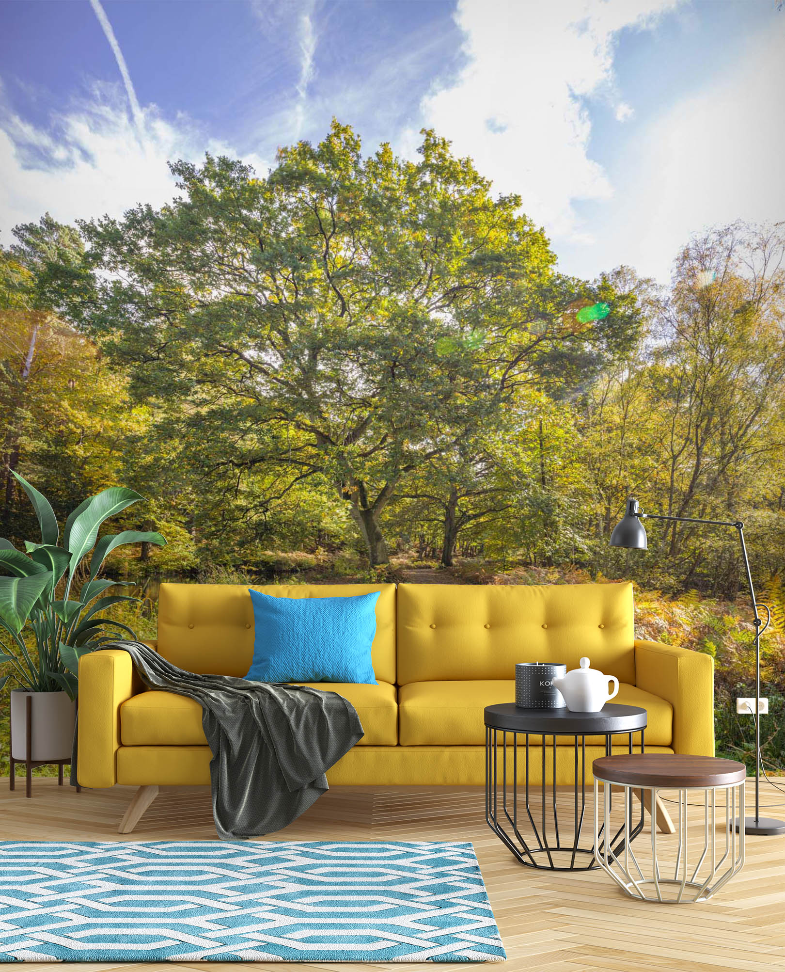 3D Forest Tree 029 Assaf Frank Wall Mural Wall Murals