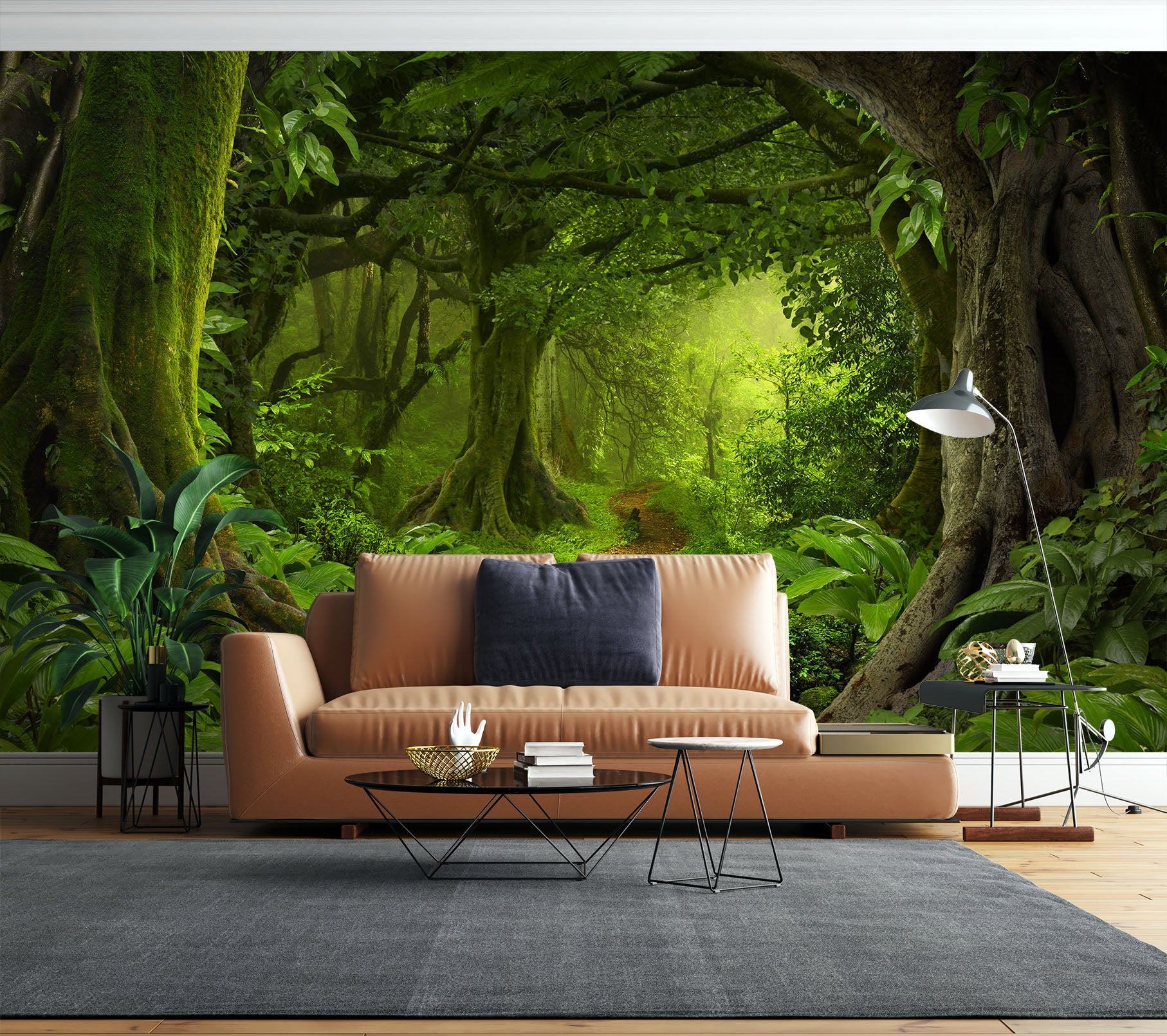 3D Tree Jungle 57204 Wall Murals