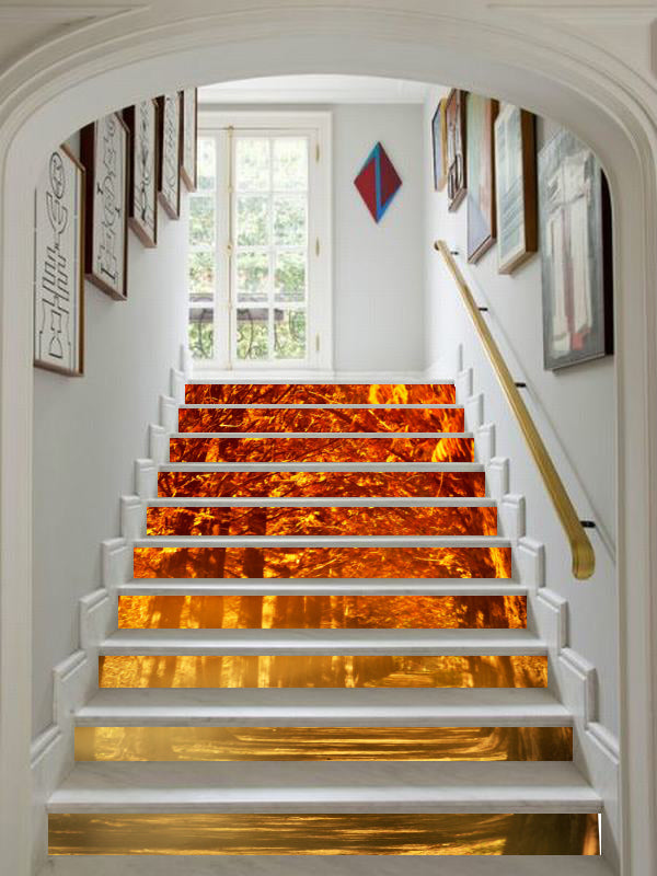 3D Golden Woods 083 Stair Risers