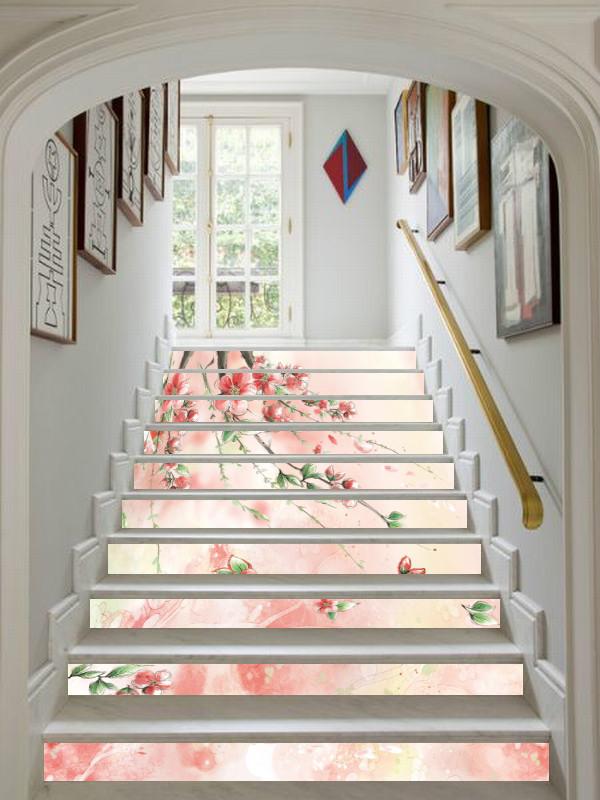 3D Dancing Flowers 6 Stair Risers Wallpaper AJ Wallpaper