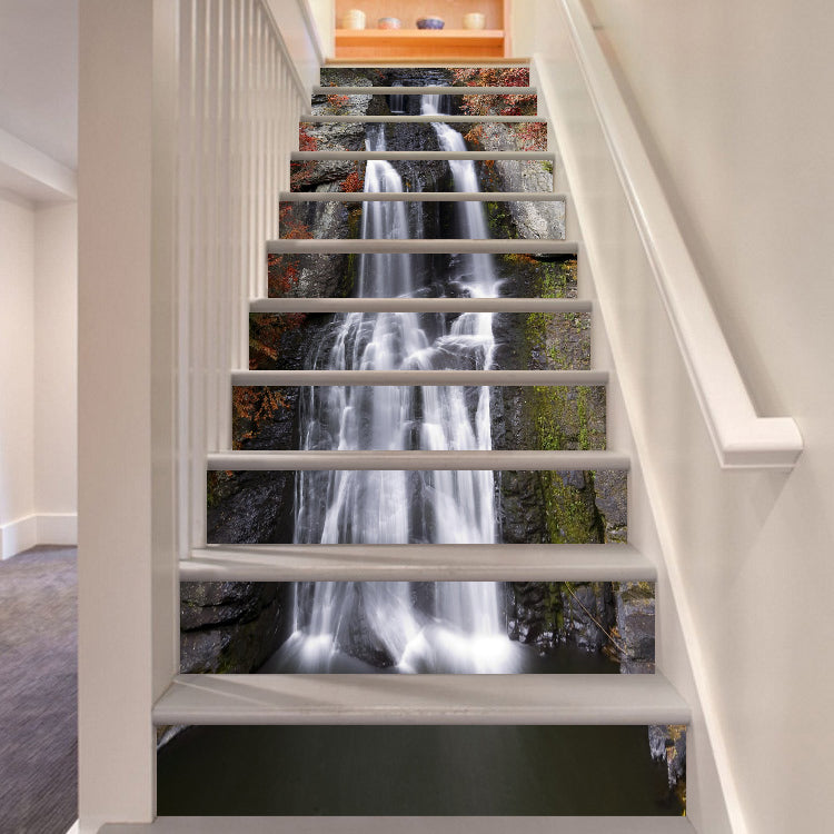 3D River Gurgling 123 Stair Risers