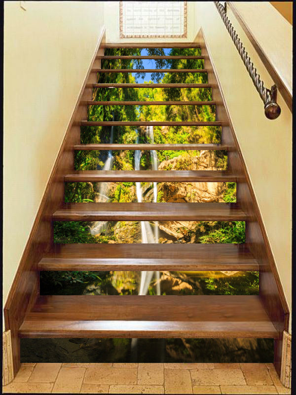 3D Sunshine And Greenery 164 Stair Risers